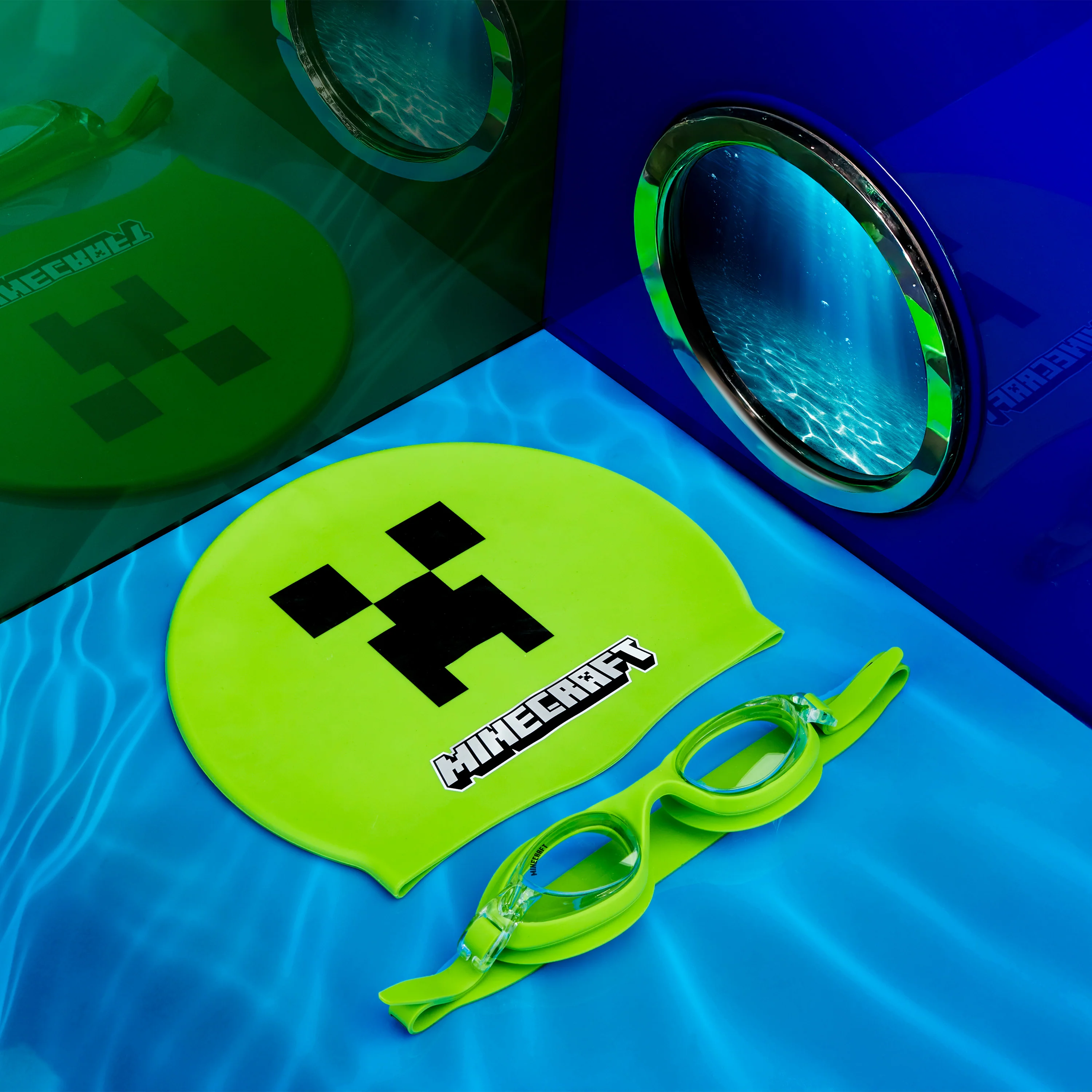 Get Trend Swimming Goggles and Swimming Cap for Kids Teenagers Anti Fog UV Protection Adjustable Strap Swim Accessories for Pool Beach Holiday - Image 5