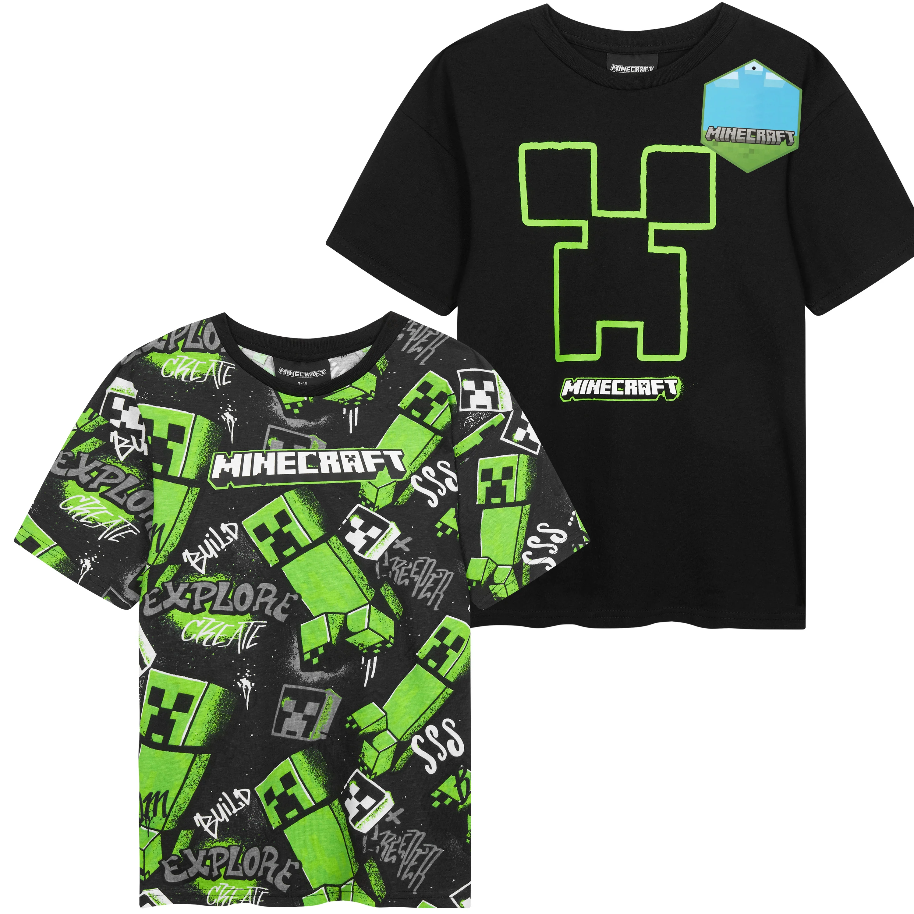 Get Trend Top Boys Teenagers T Shirts Pack of 3, 2 or 1 Soft Breathable Short Sleeve Casual Summer Gamer Tops Multipack Tees