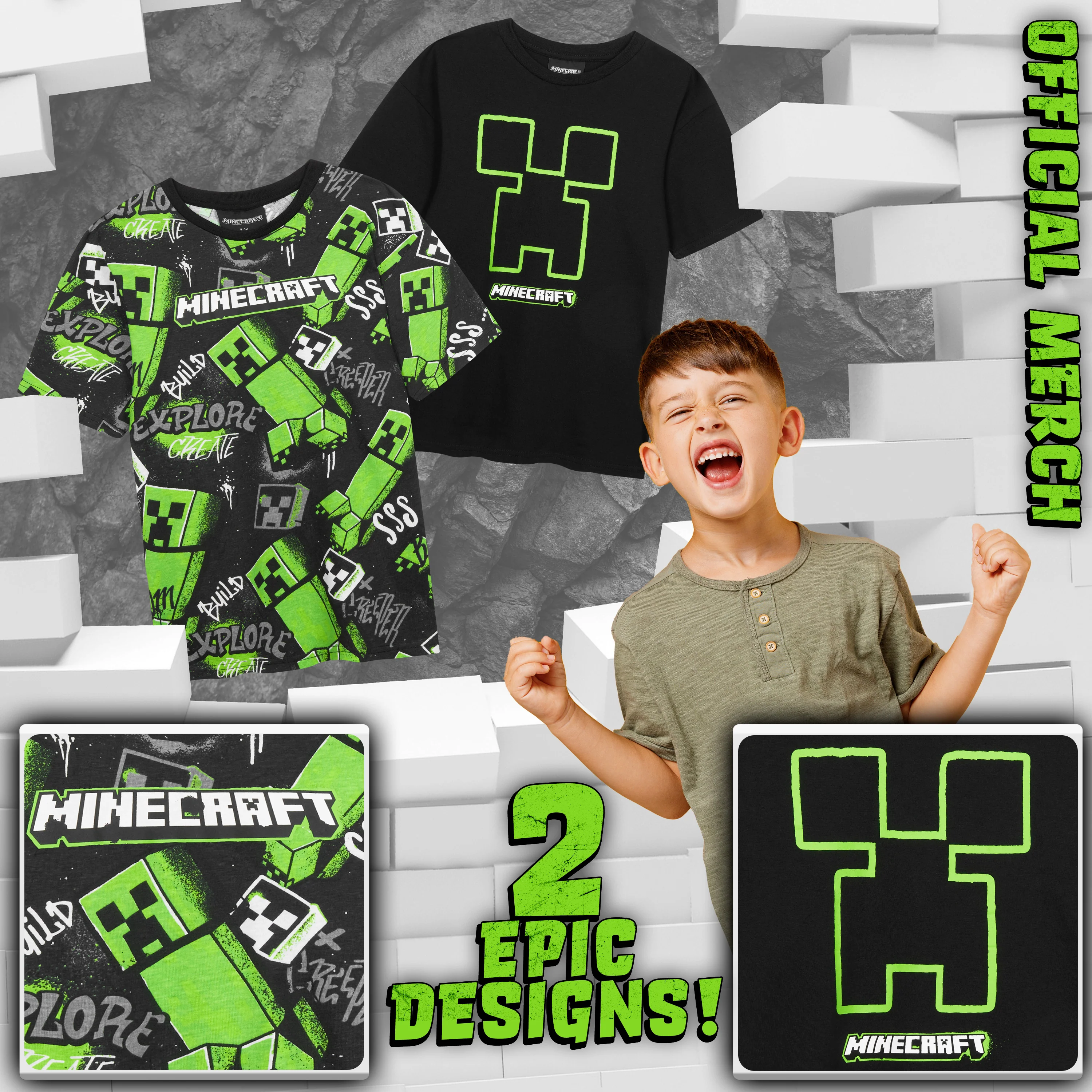 Get Trend Top Boys Teenagers T Shirts Pack of 3, 2 or 1 Soft Breathable Short Sleeve Casual Summer Gamer Tops Multipack Tees - Image 3
