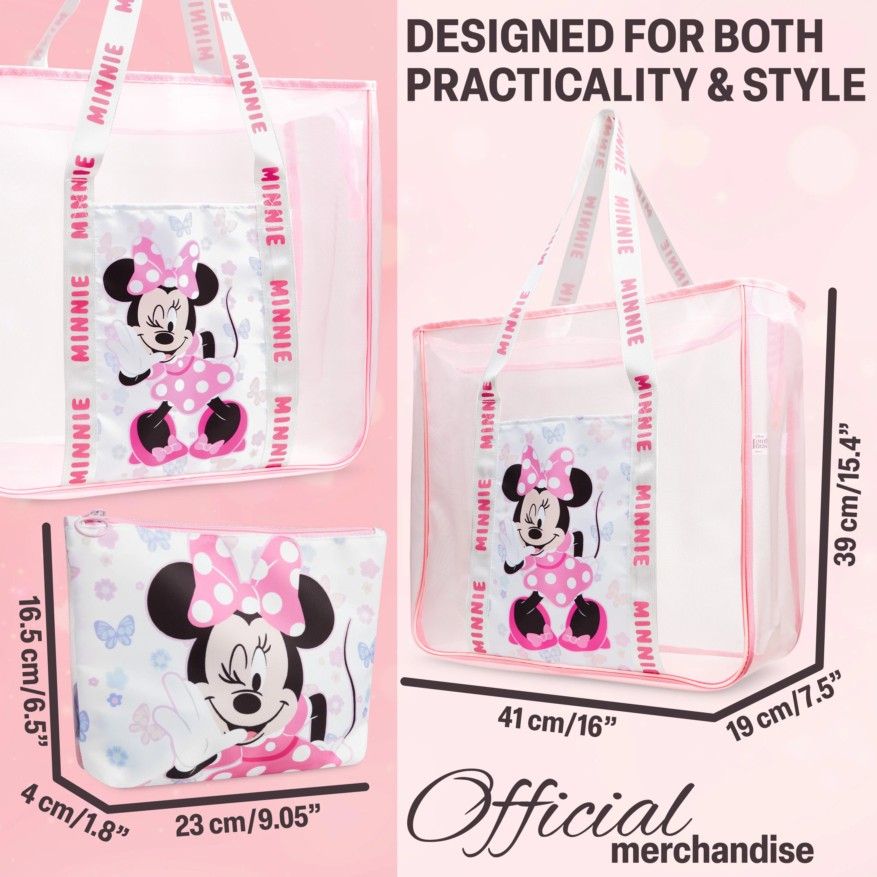 Get Trend Travel Bag for Women & Teenagers Mesh Zipped Tote Bag - Image 6