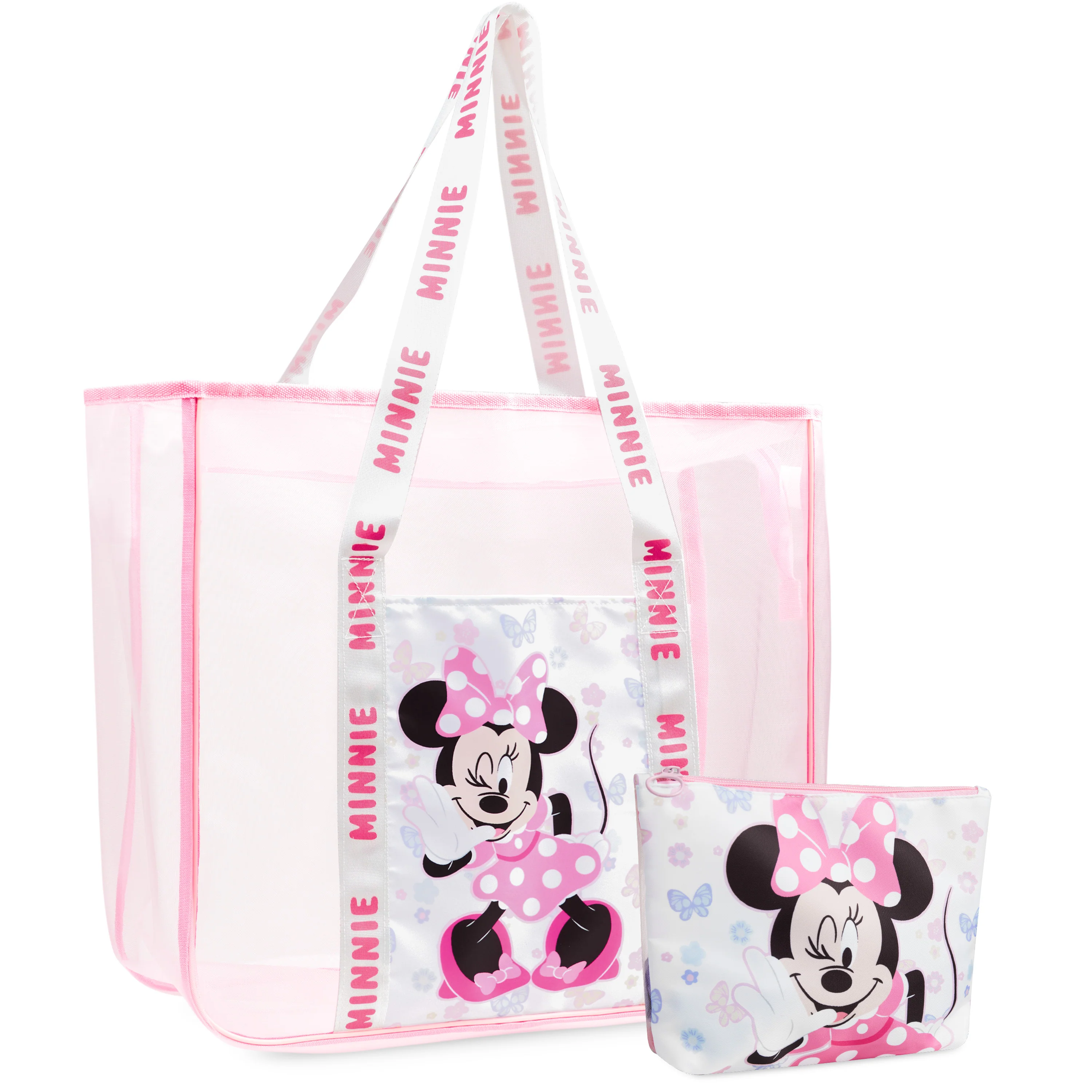 Get Trend Travel Bag for Women & Teenagers Mesh Zipped Tote Bag