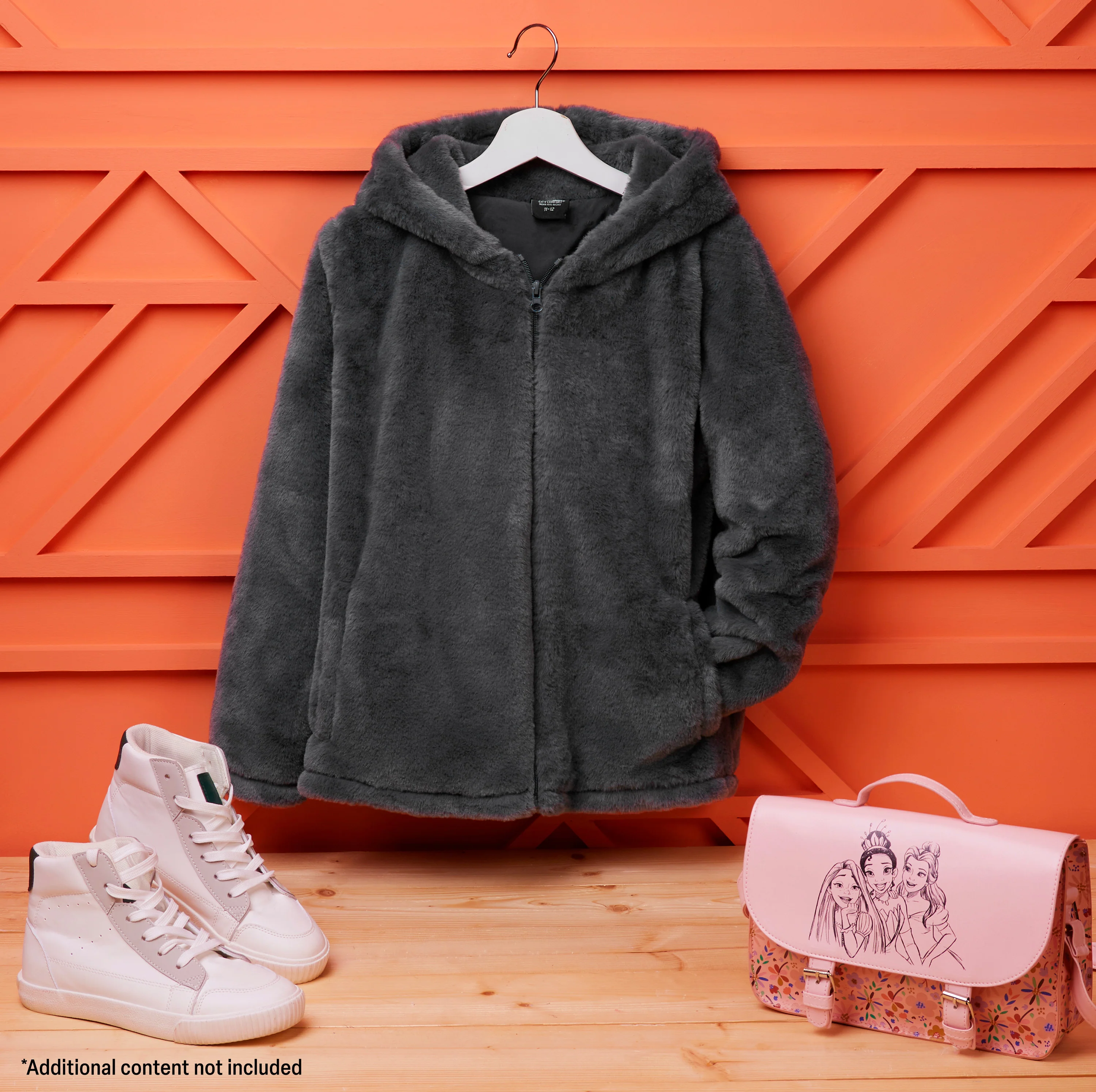 Girls Coat - Fluffy Hooded Zip Up Coat for Kids and Teenagers - Image 10