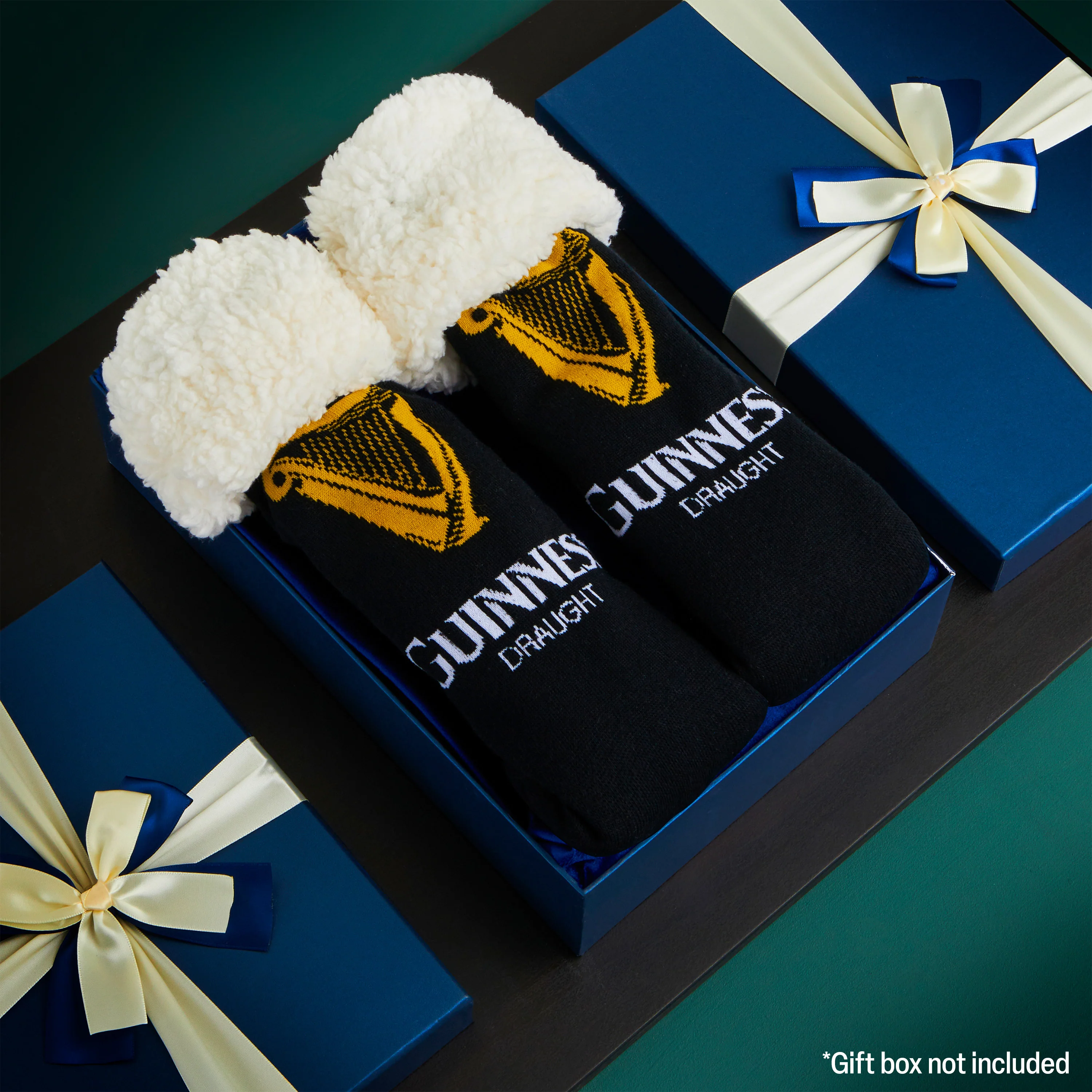 Guinness Gifts for Men Slipper Socks, Warm Fluffy Non Slip Bed Socks Gifts for Boyfriend Husband Irish Gifts - Image 2