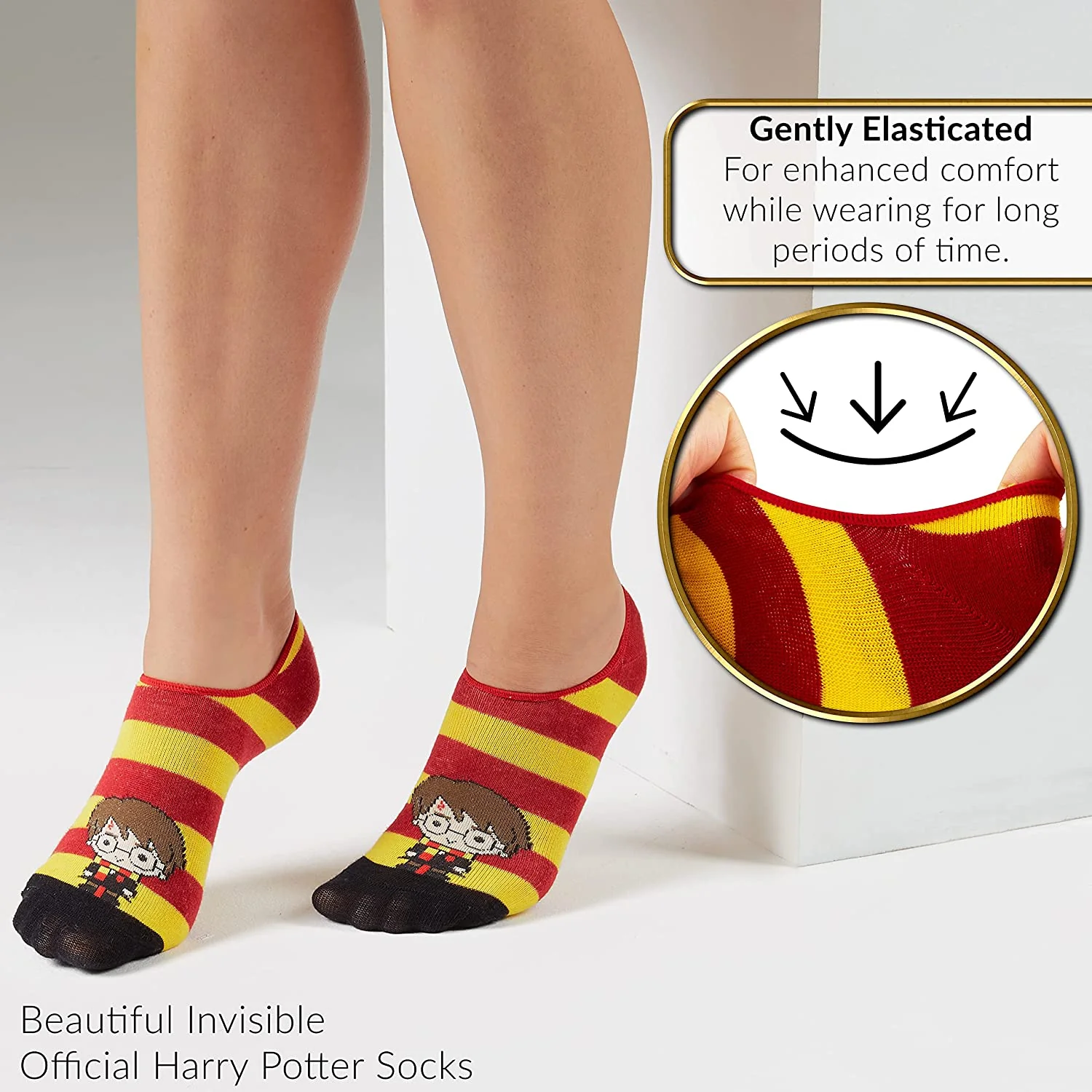 Harry Potter 5 Pairs Invisible Socks, No Show Socks Harry Potter Gifts - Image 4