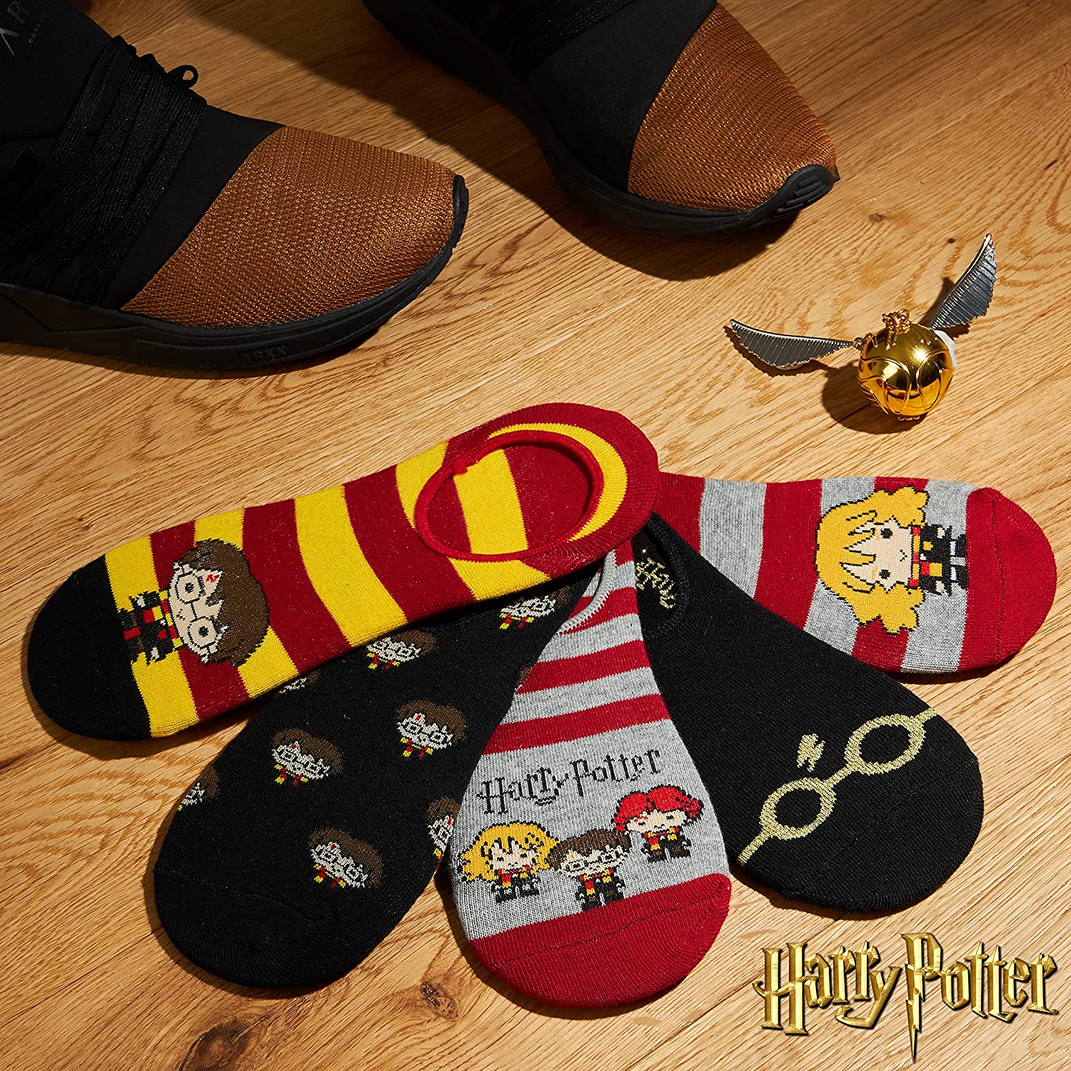 Harry Potter 5 Pairs Invisible Socks, No Show Socks Harry Potter Gifts - Image 5
