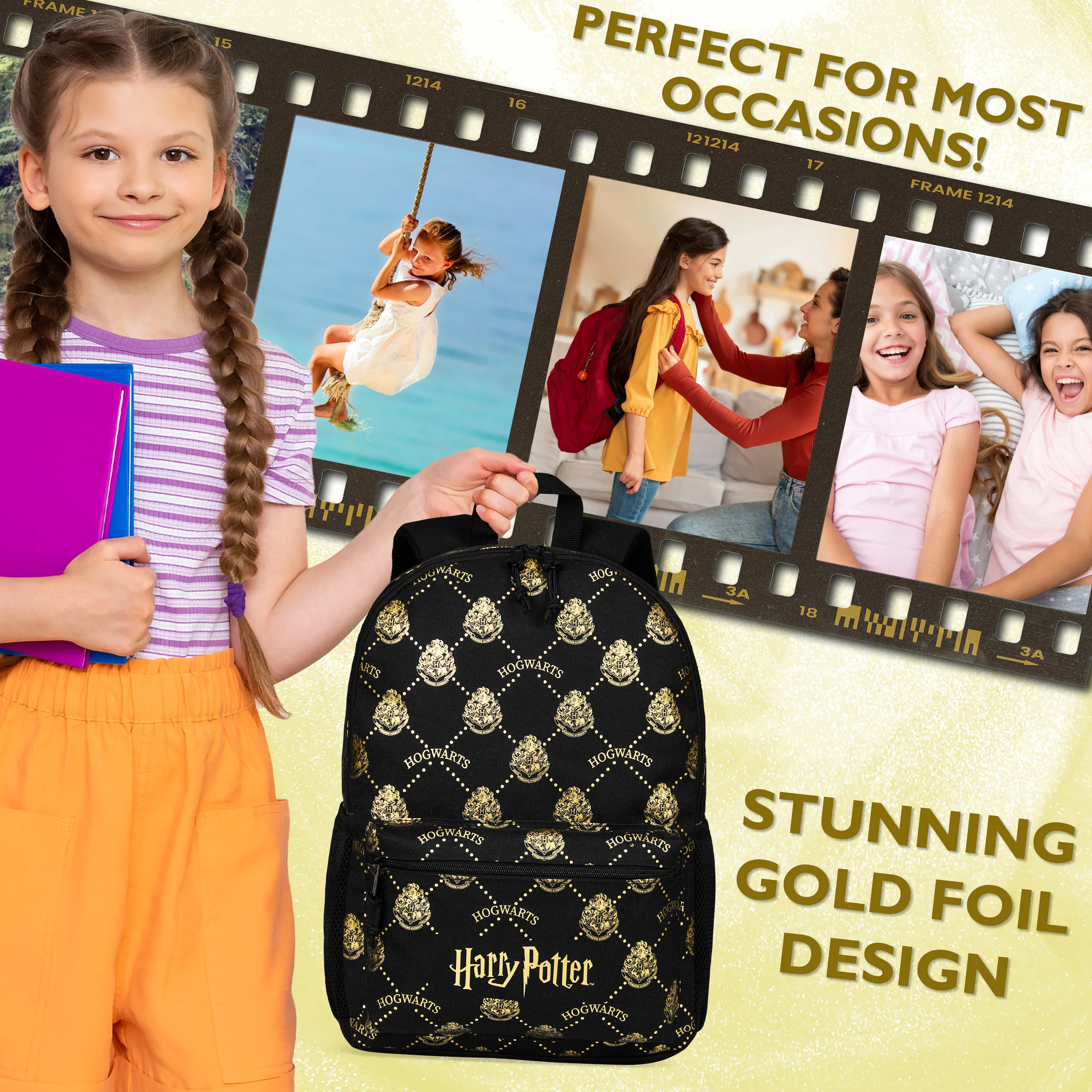 Harry Potter Backpack for Kids Teens Rucksack School Bag for Primary Secondary - Image 3