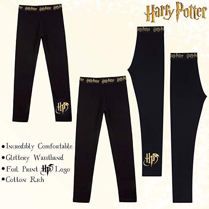 Harry Potter Black Cropped Hoodie & Leggings Cotton Set for Girls & Teenager - Image 6