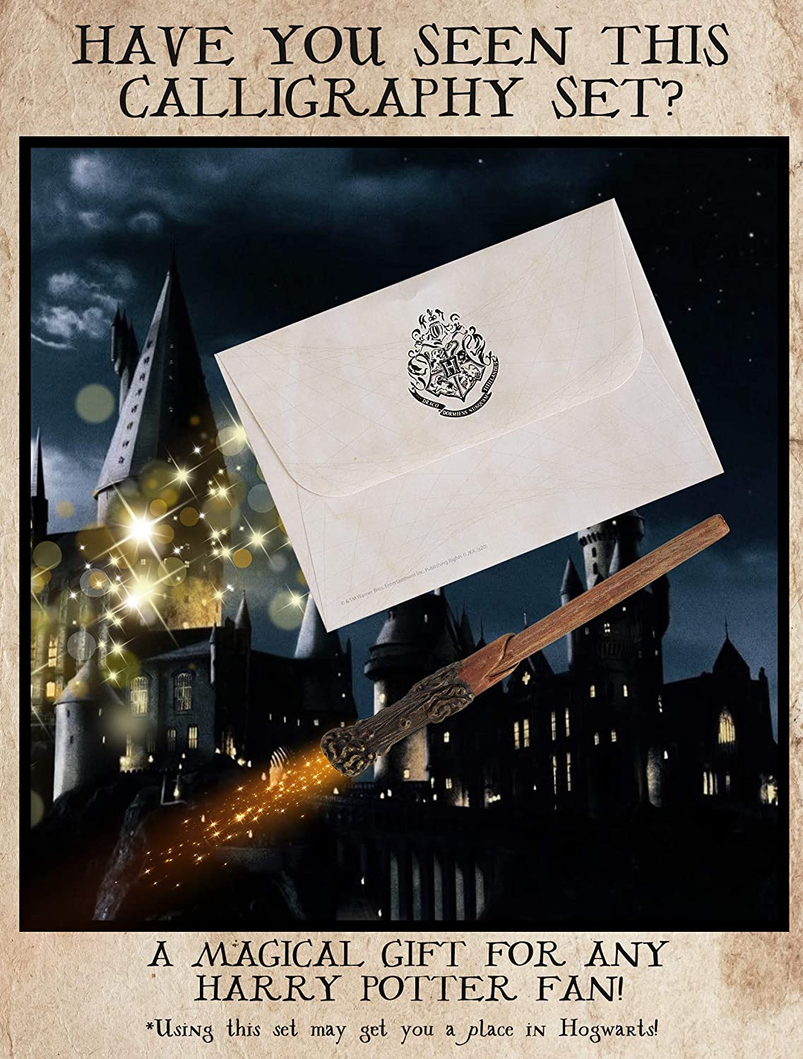 Harry Potter Gifts Letter Writing Set with Harry Potter Wand Pen Secret Messages Pen A5 Paper Envelopes Stamps & Wax Seal Stickers Stationery Supplies - Image 4