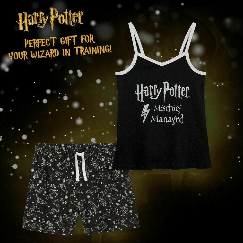 Harry Potter Girls Pyjamas, 2 Piece Short Girls PJs, 100% Cotton Girls Clothes - Image 3