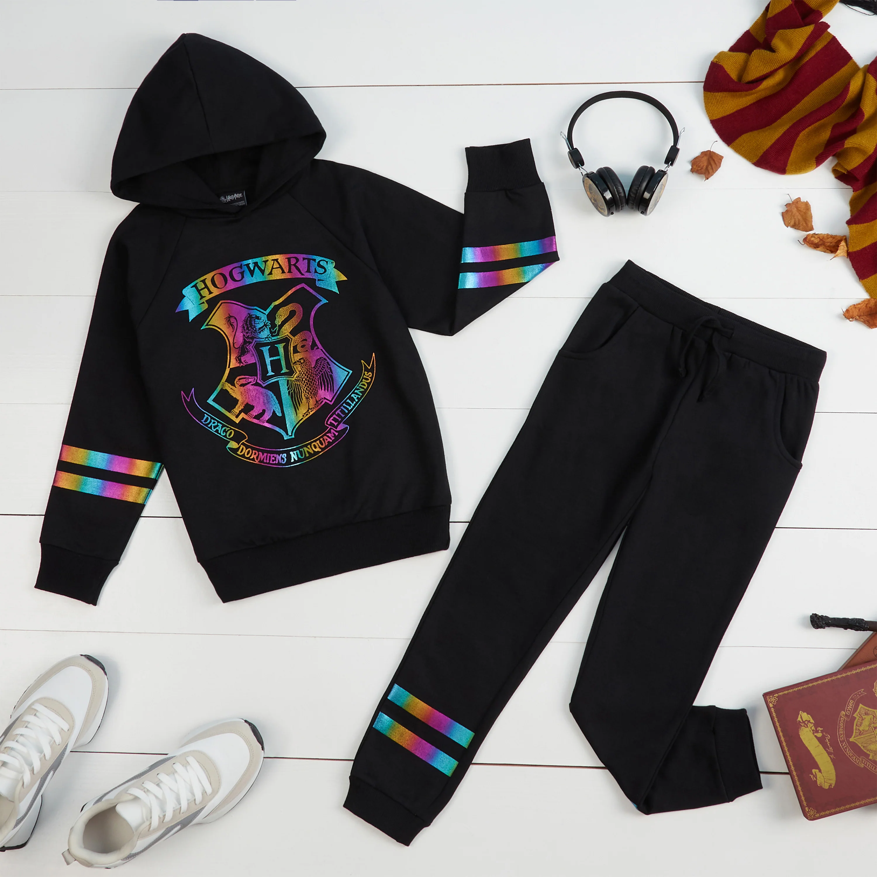 Harry Potter Girls Tracksuit, Hoodie and Girls Tracksuit Bottoms - Image 3
