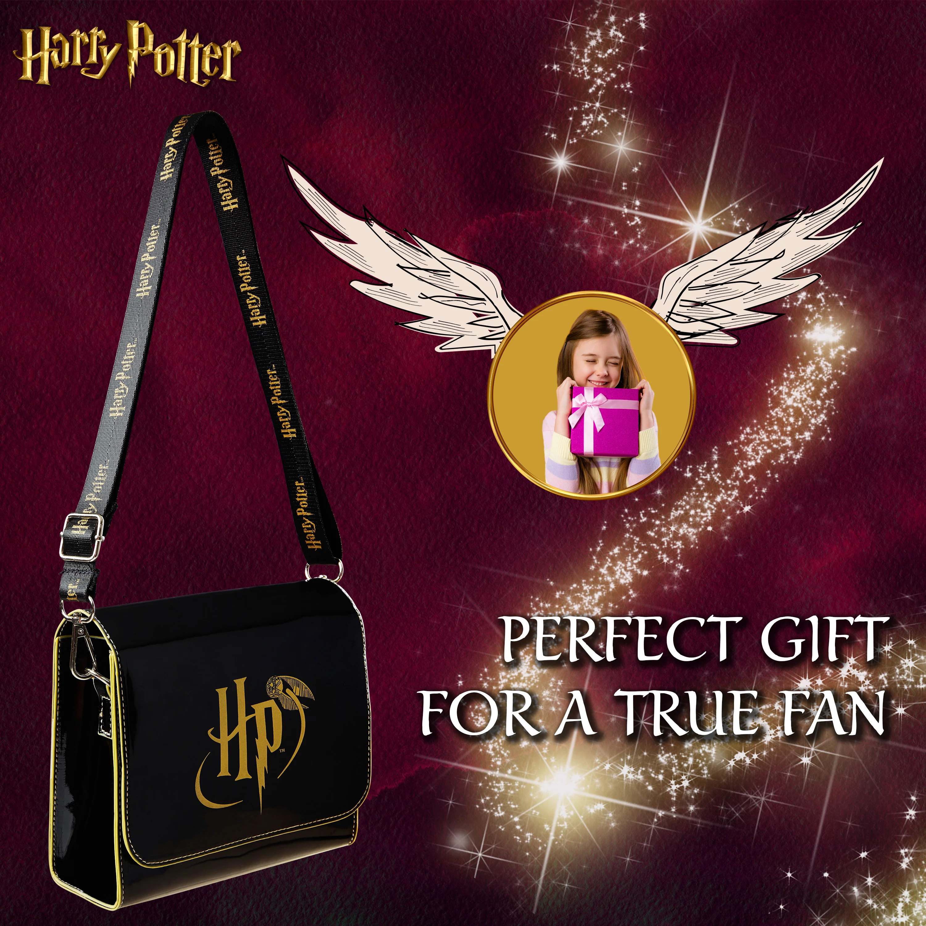 Harry Potter Handbag Girls Teenagers Women Cross Body Bag Stylish Shoulder Bag with Adjustable Strap for Travel Holiday Shopping Gifts for Girls - Image 2