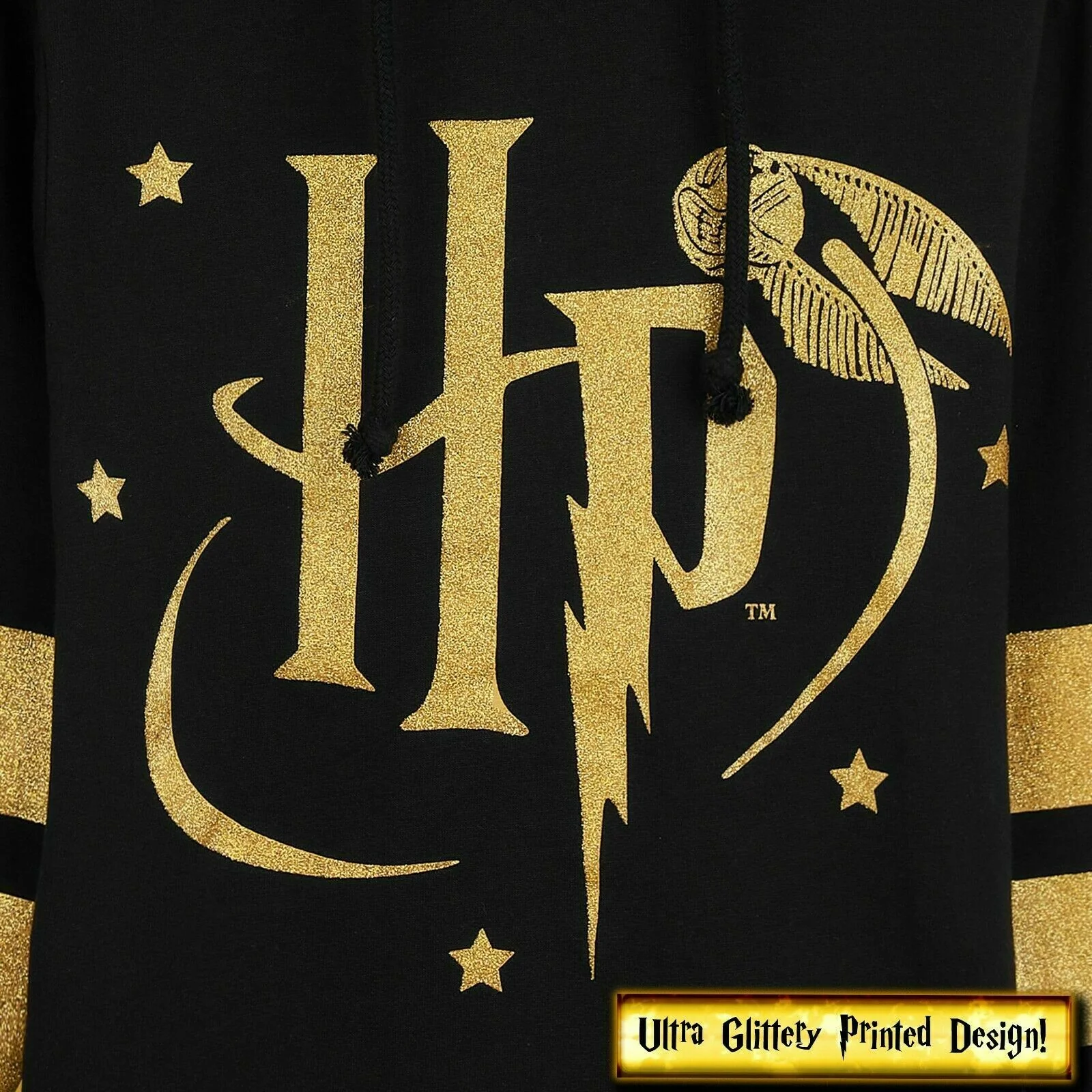 Harry Potter Hoodie Girls Teenagers Soft Hogwarts Black/Gold/Red Zip Up Hoodie Sweatshirt Girls Jumpers Age 5-14 Gifts for Girls - Image 5
