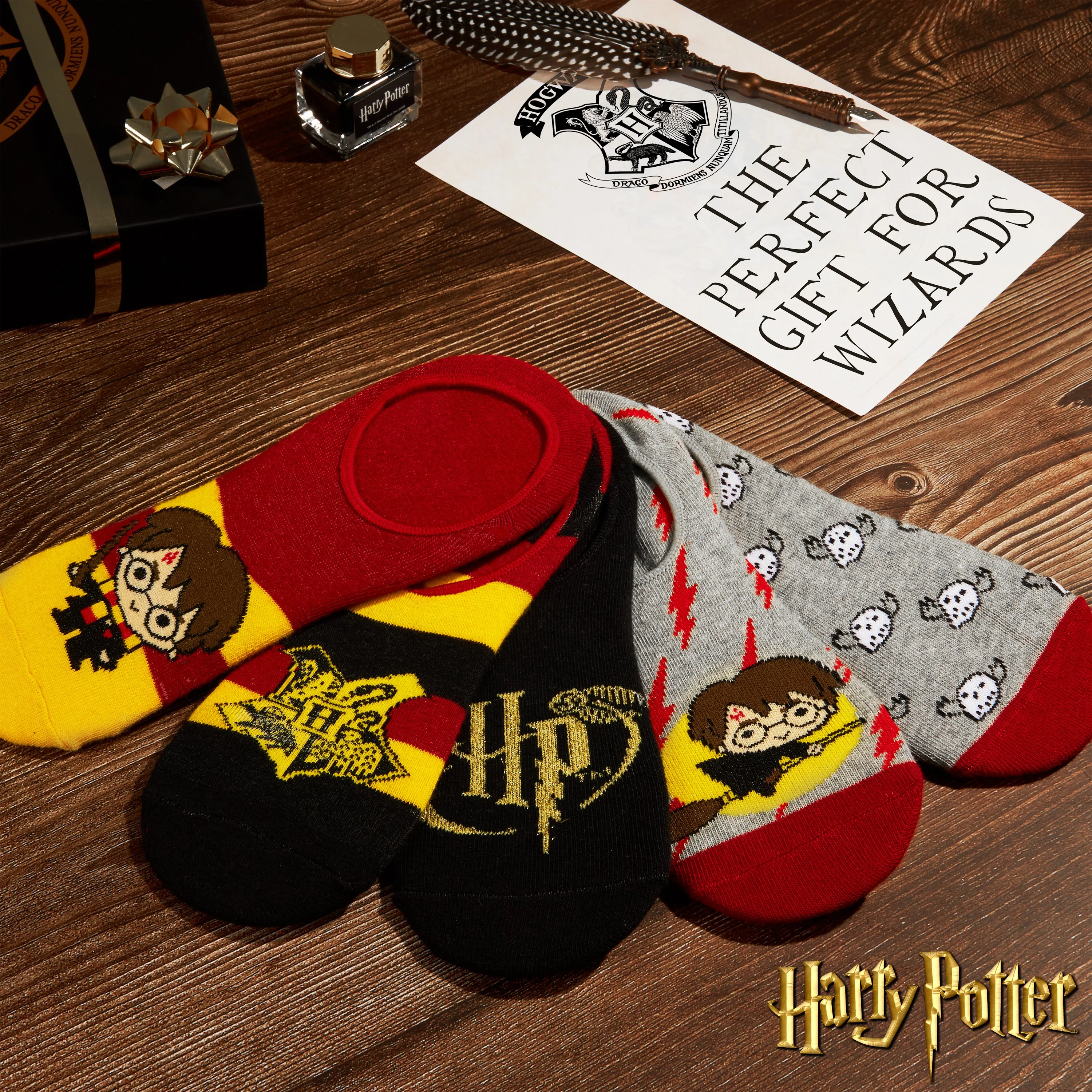Harry Potter Invisible Socks, No Show Socks 5 Pairs, Harry Potter Gifts - Image 5
