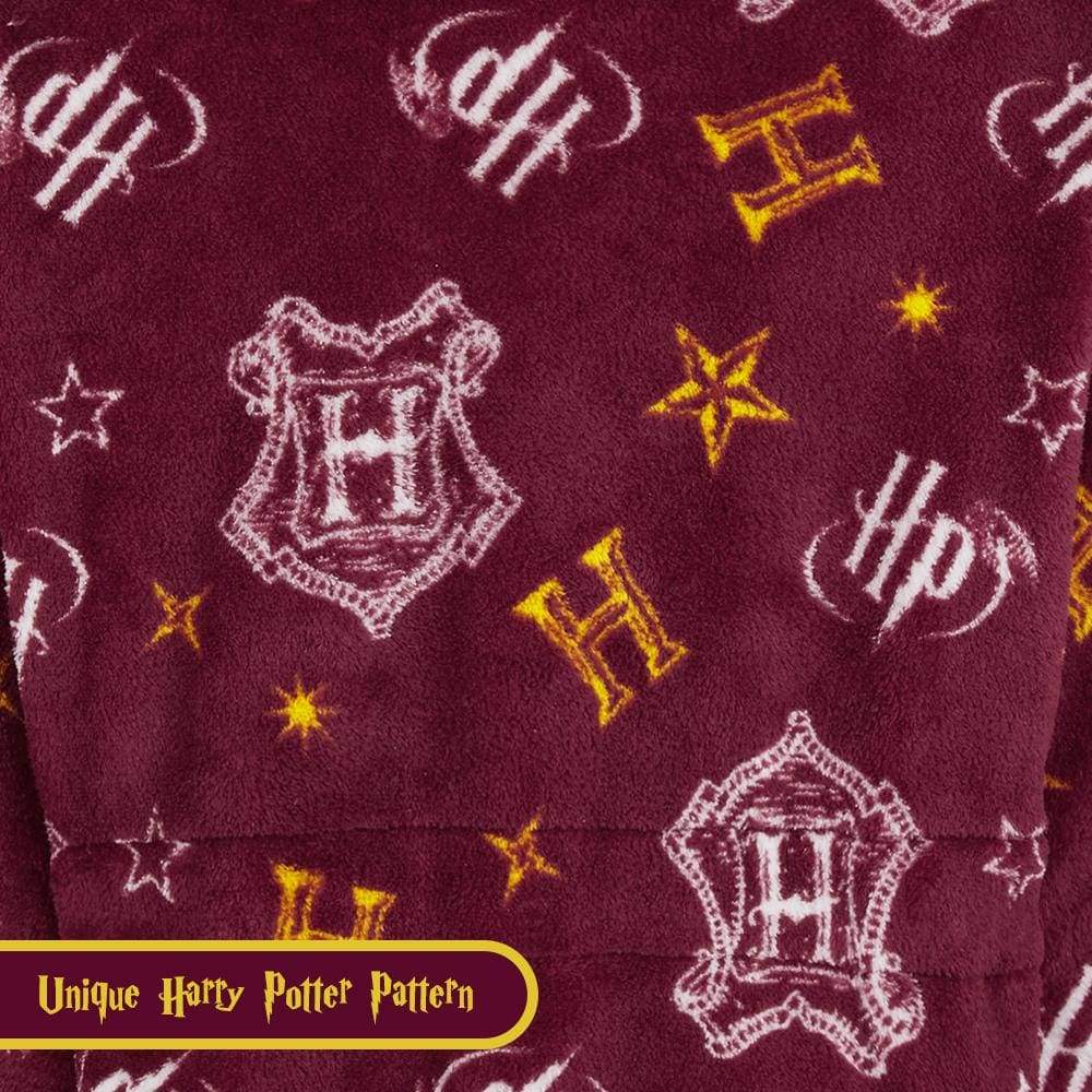 Harry Potter Kids Dressing Gown, Gryffindor Slytherin Soft Fleece Robe For Boys - Image 5