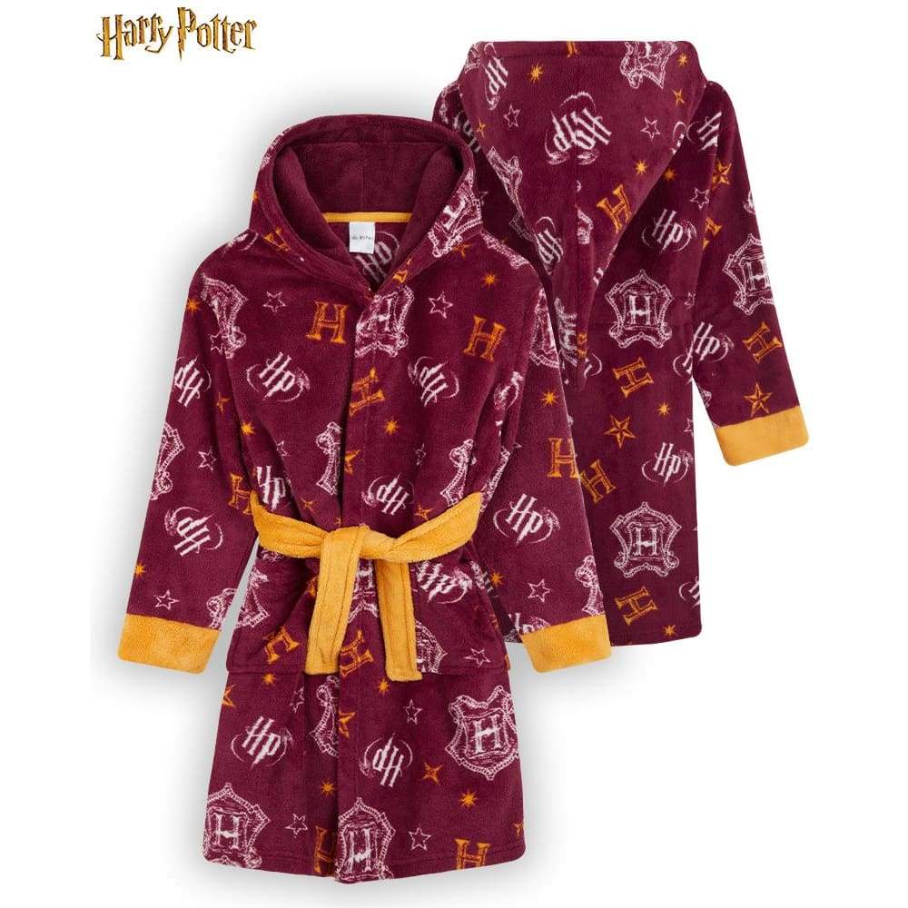 Harry Potter Kids Dressing Gown, Gryffindor Slytherin Soft Fleece Robe For Boys - Image 7