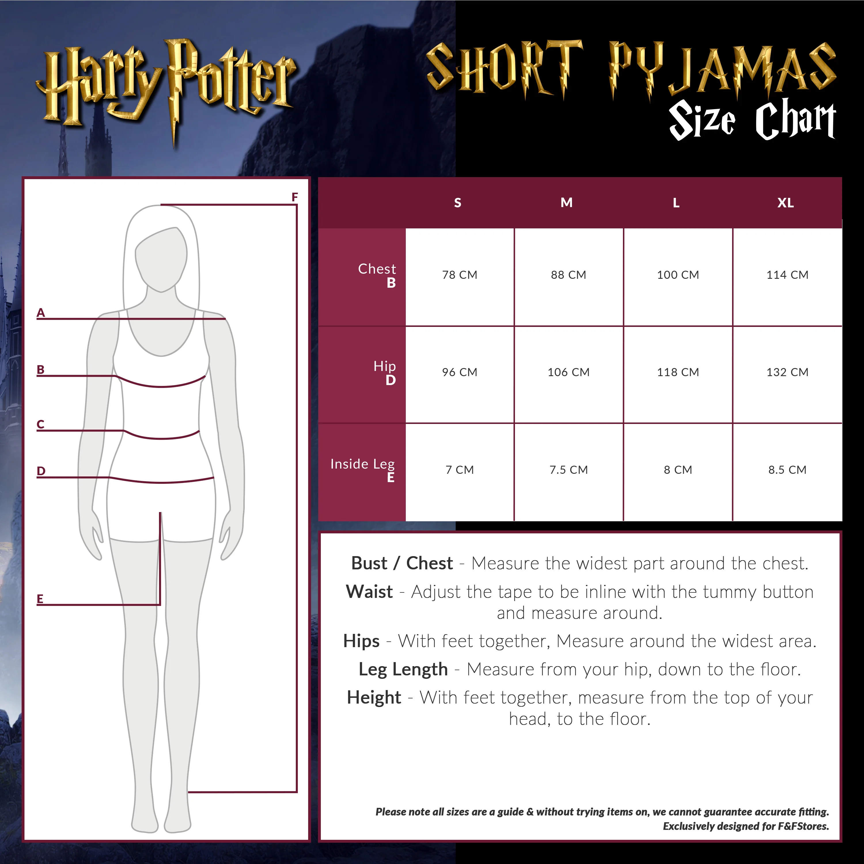 Harry Potter Ladies Pyjamas, Womens Shorts and Top Set, Women’s Nightwear - Image 6