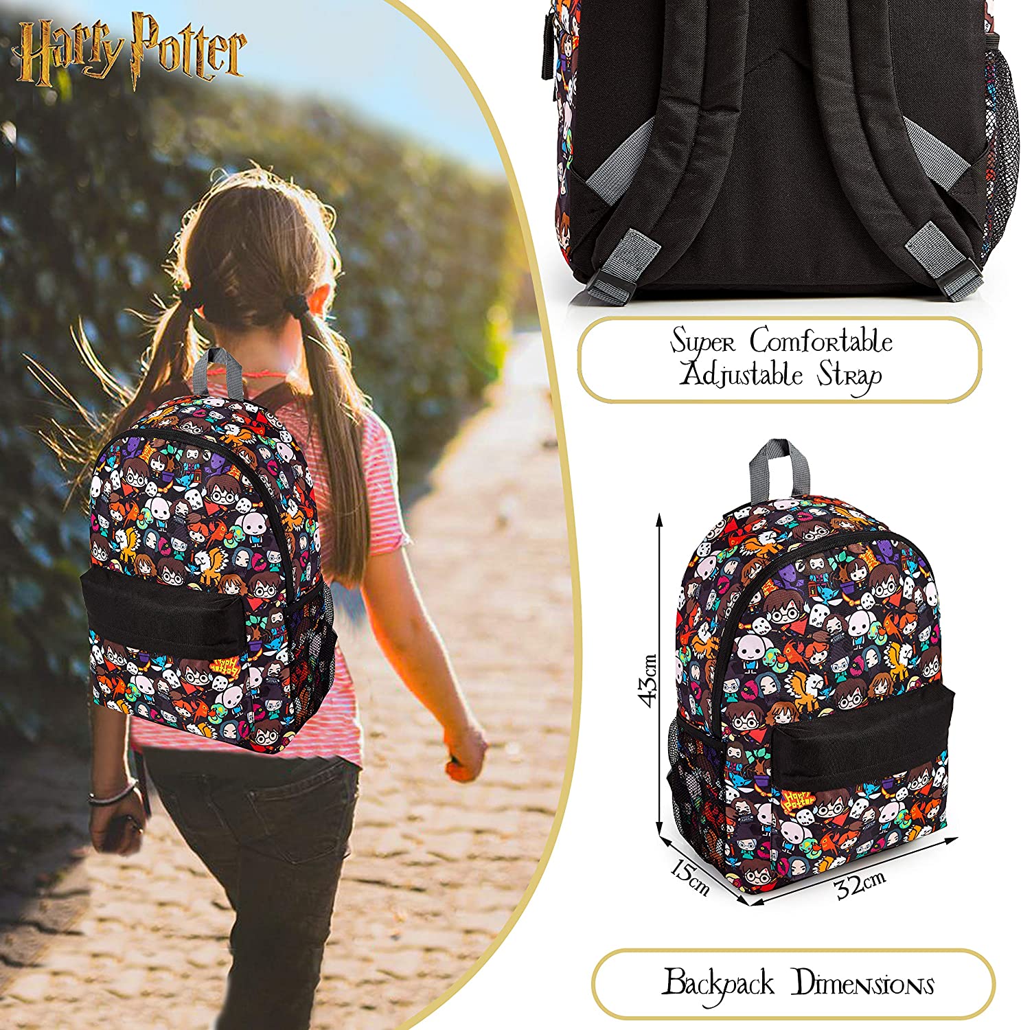 Harry Potter Large Backpack - School Bag for Boys - Image 7