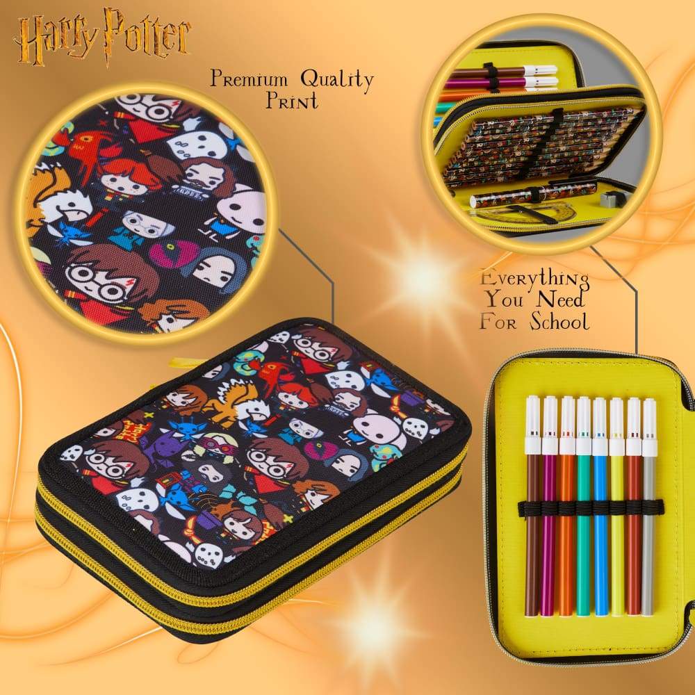 Harry Potter Large Filled Pencil Case with Harry Potter Stationary Supplies - Image 3