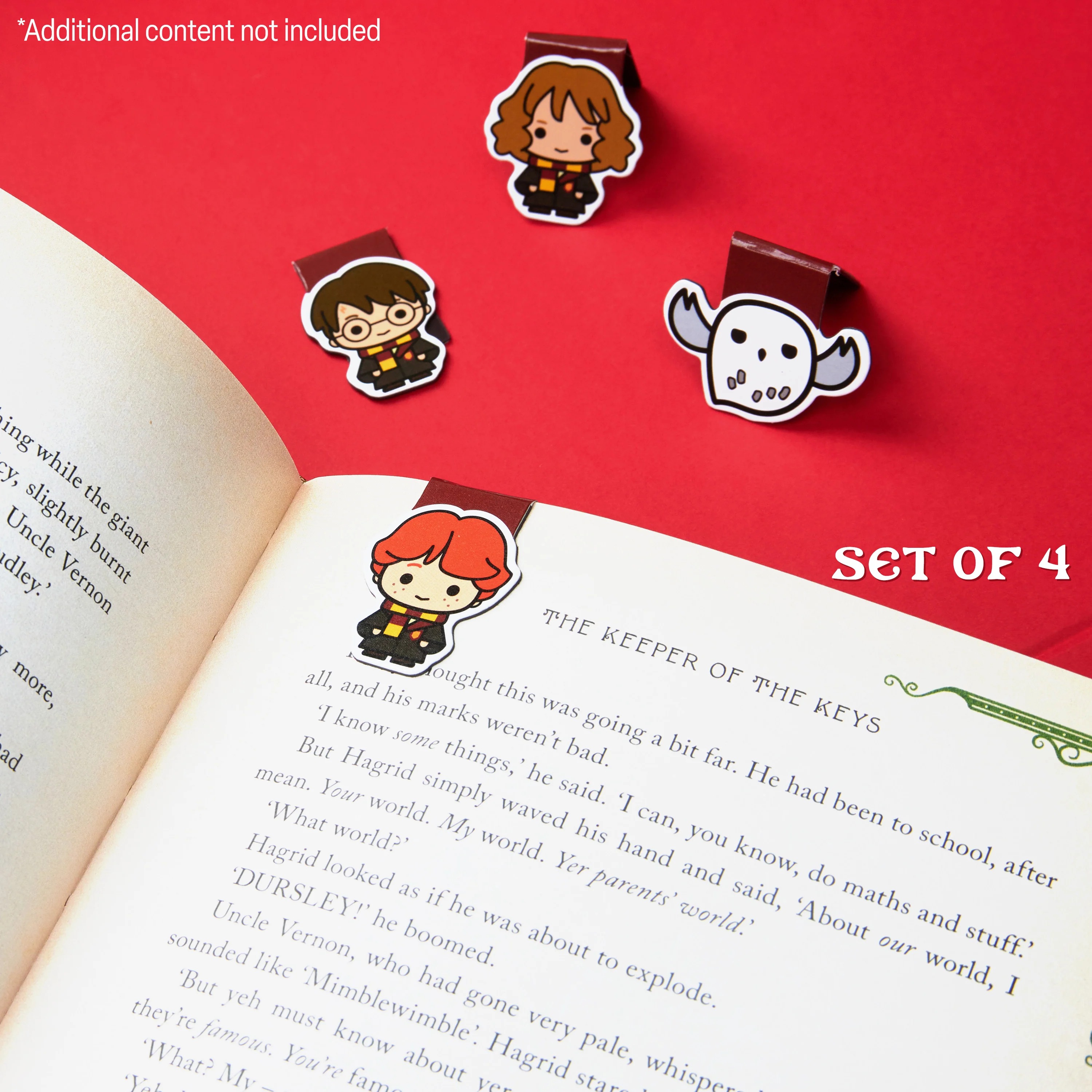 Harry Potter Magnetic Bookmark Page Clip Pack of 4 School - Reading Gifts (Multi 4 Pack) - Image 2