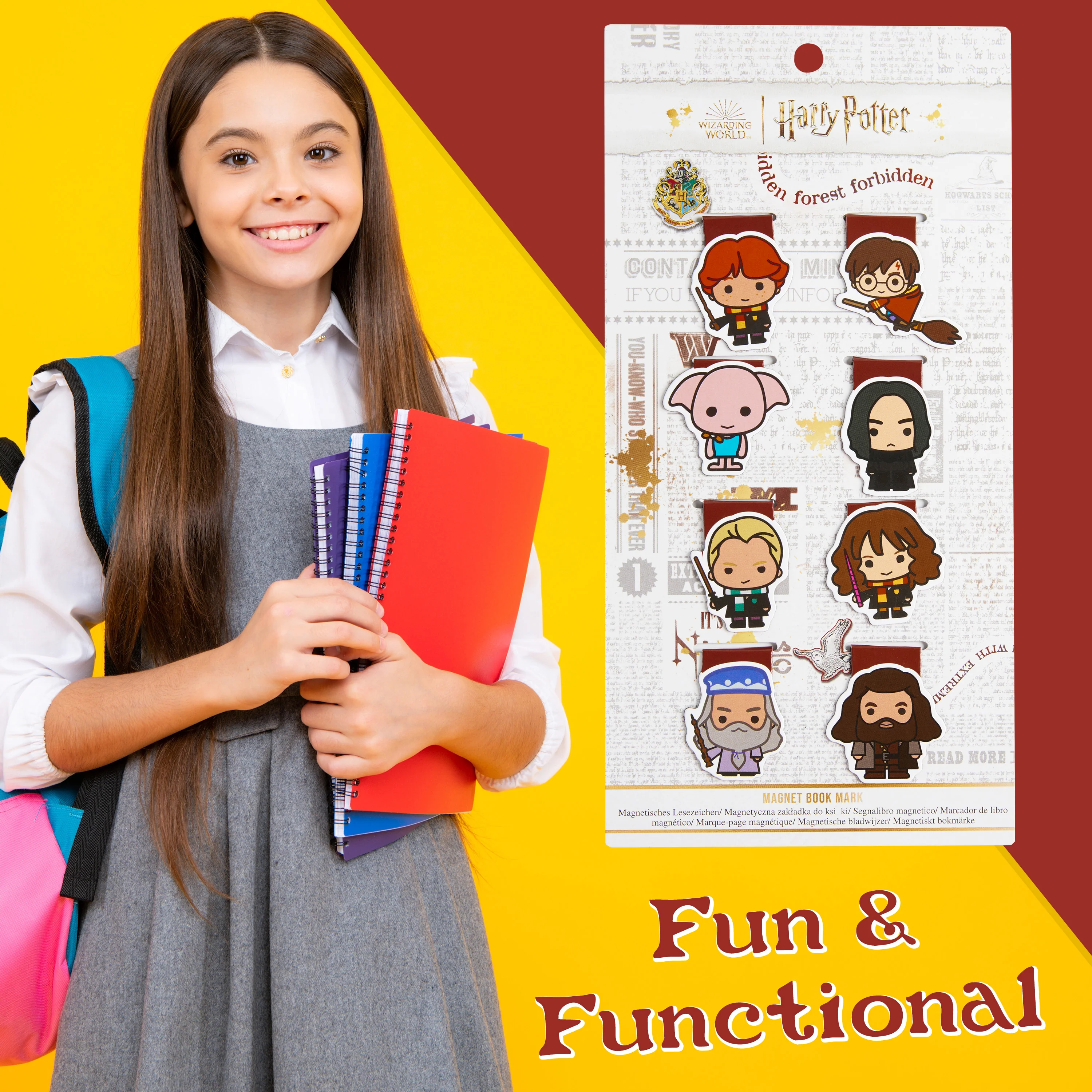 Harry Potter Magnetic Bookmark Page Clip Pack of 8 School - Reading Gifts (Multi 8 Pack) - Image 3