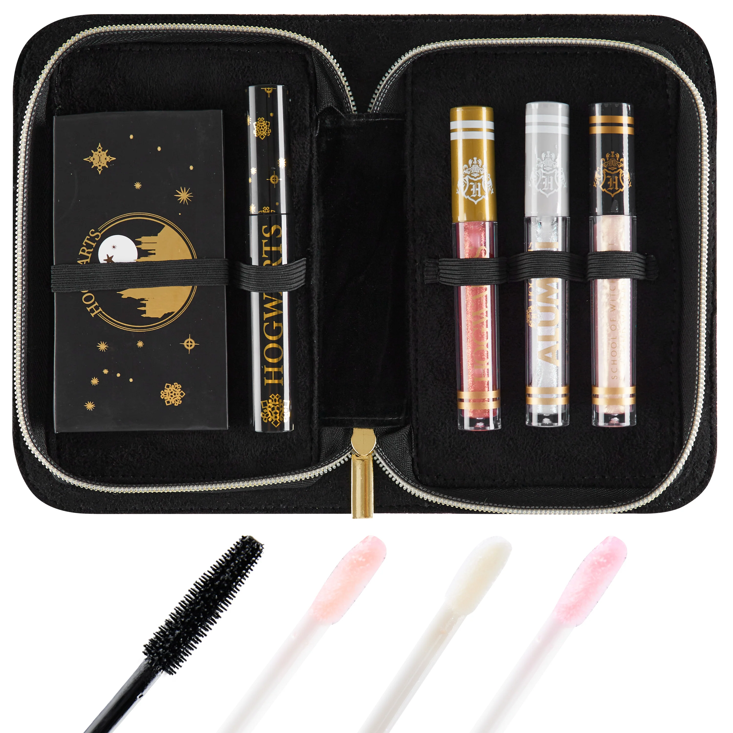 Harry Potter Makeup Set for Women Teenagers & Girls Zipped Makeup Case (Beige Letter) - Image 5