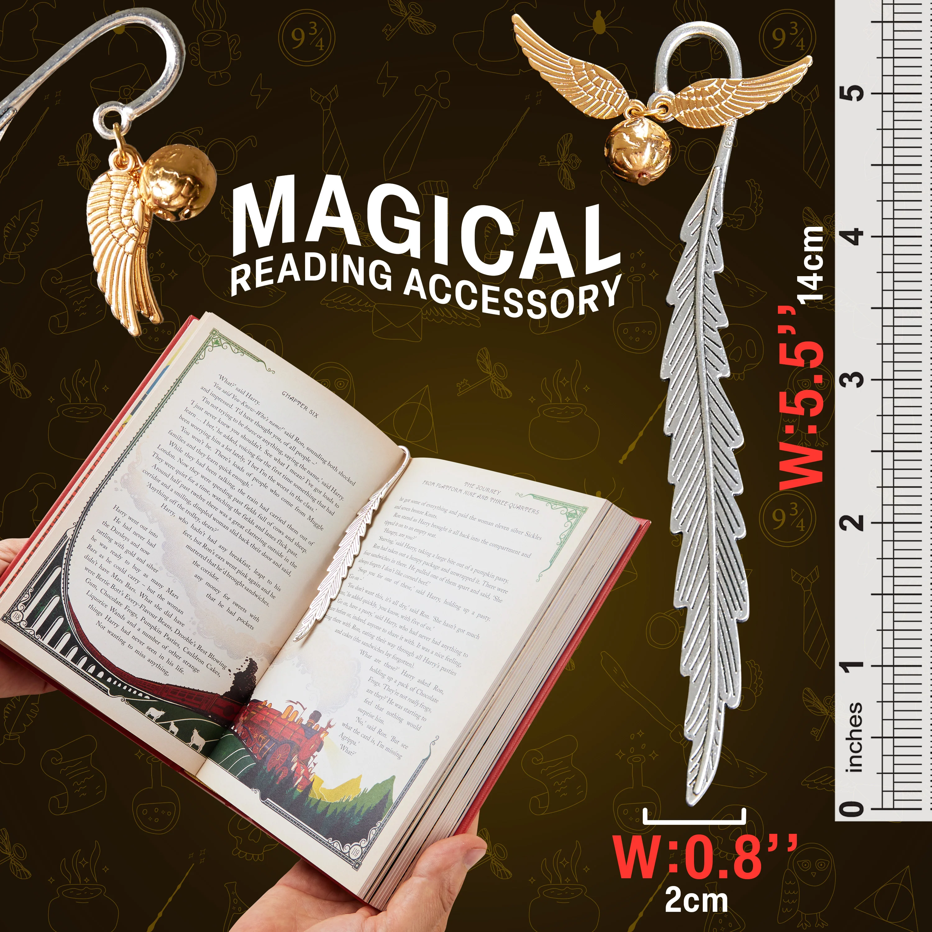 Harry Potter Metal Bookmark Gift Box with Hanging Charm - Image 2