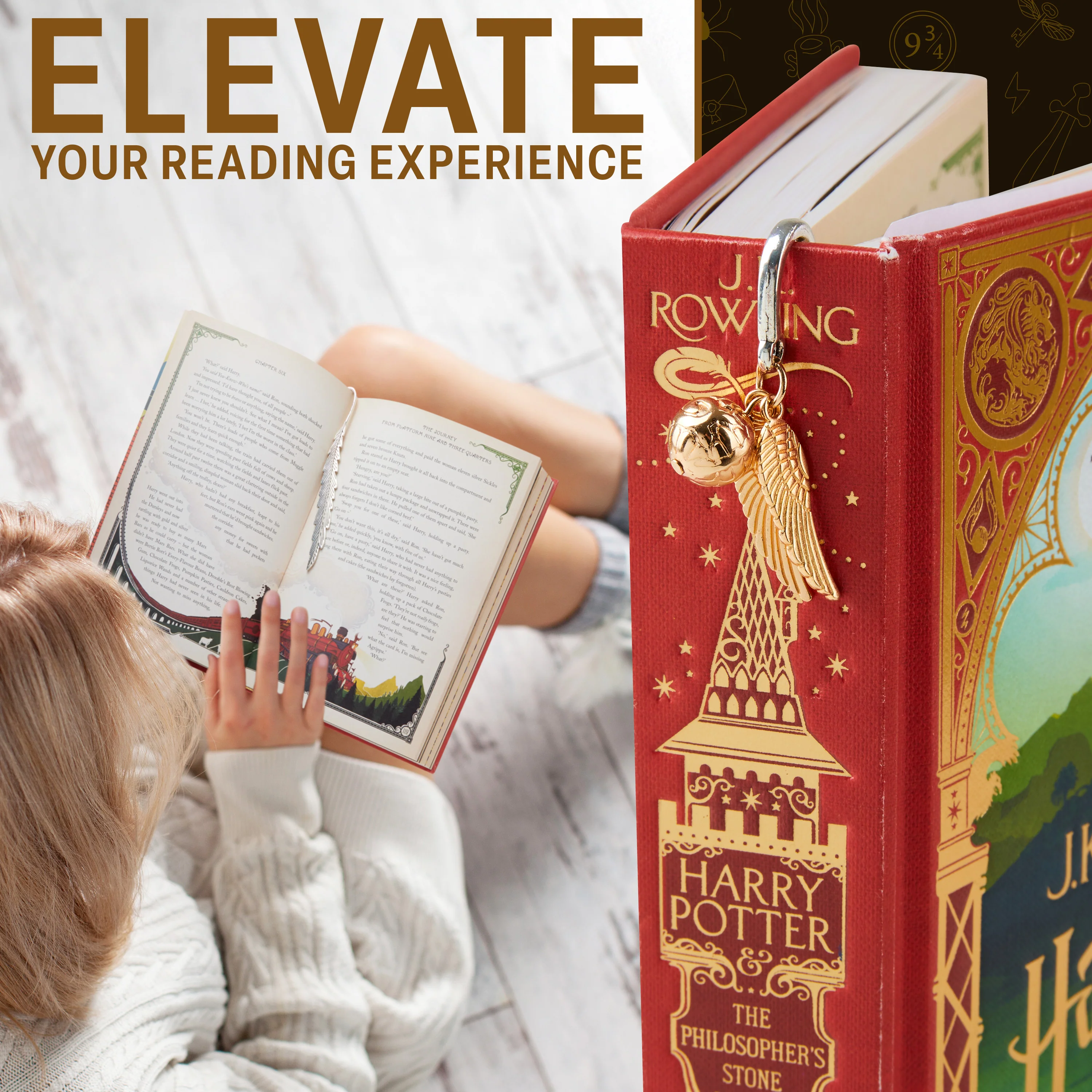 Harry Potter Metal Bookmark Gift Box with Hanging Charm - Image 3