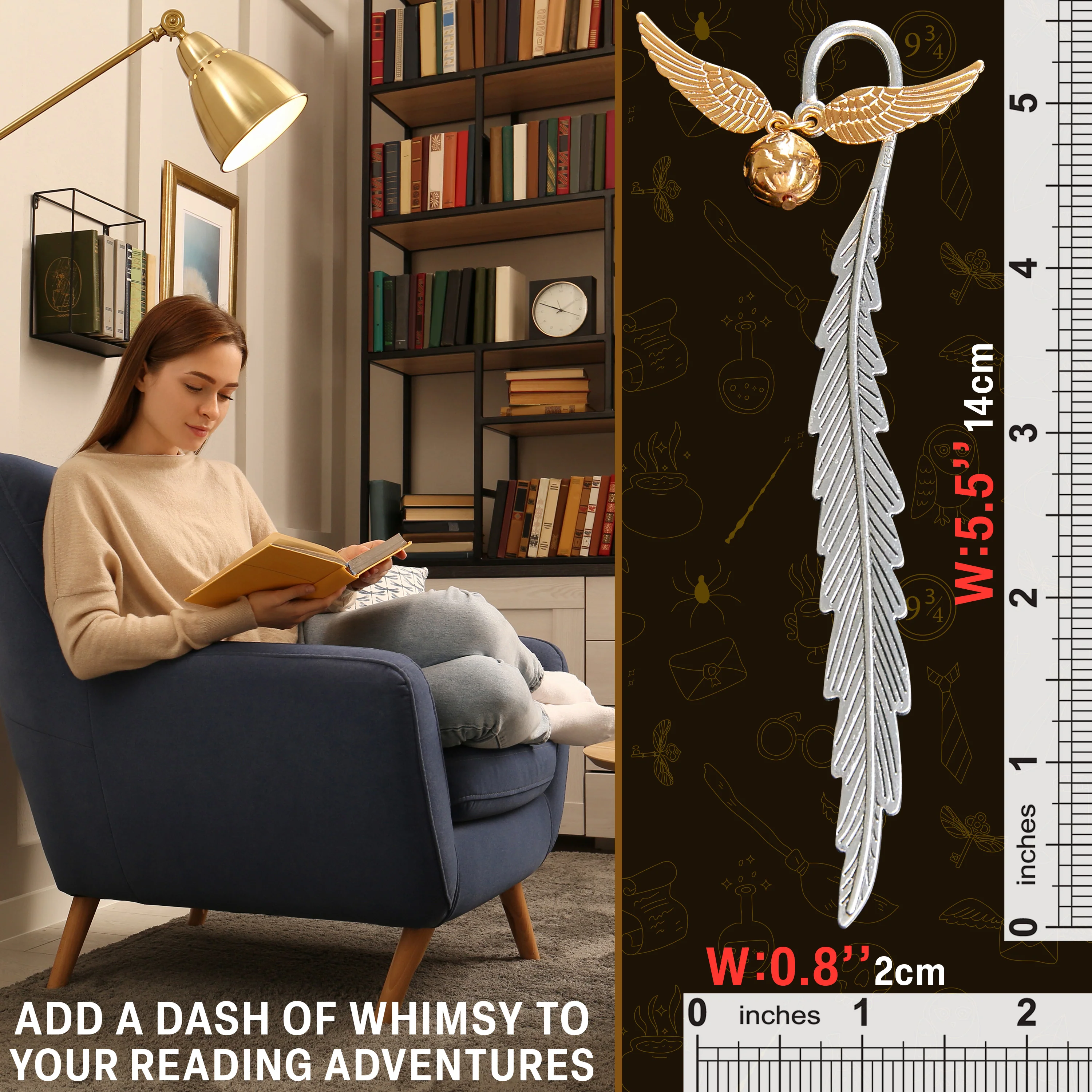 Harry Potter Metal Bookmark Gift Box with Hanging Charm - Image 6