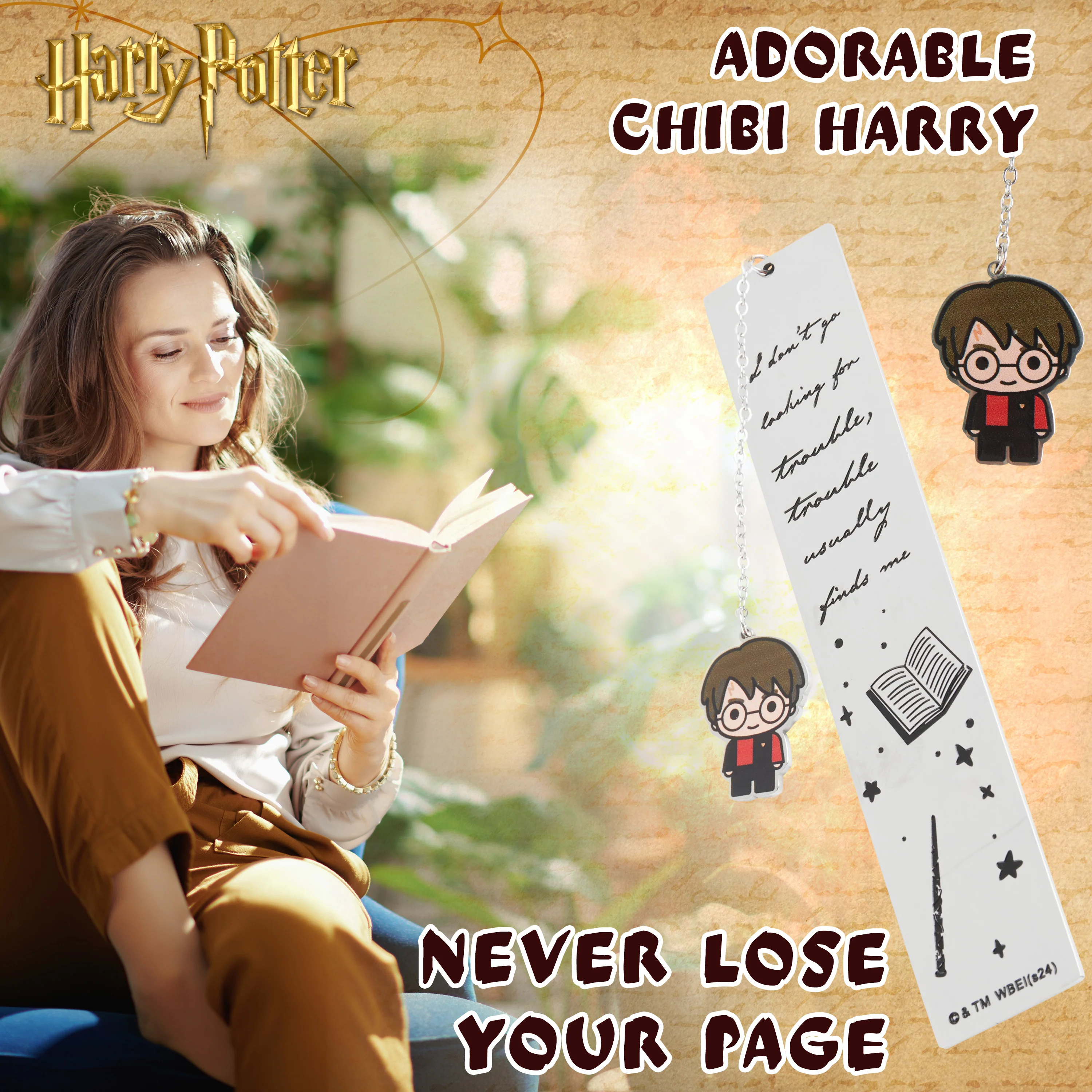 Harry Potter Metal Bookmark Gift Box with Hanging CharmSchool Uni Reading Teacher Gifts (Harry Potter) - Image 4