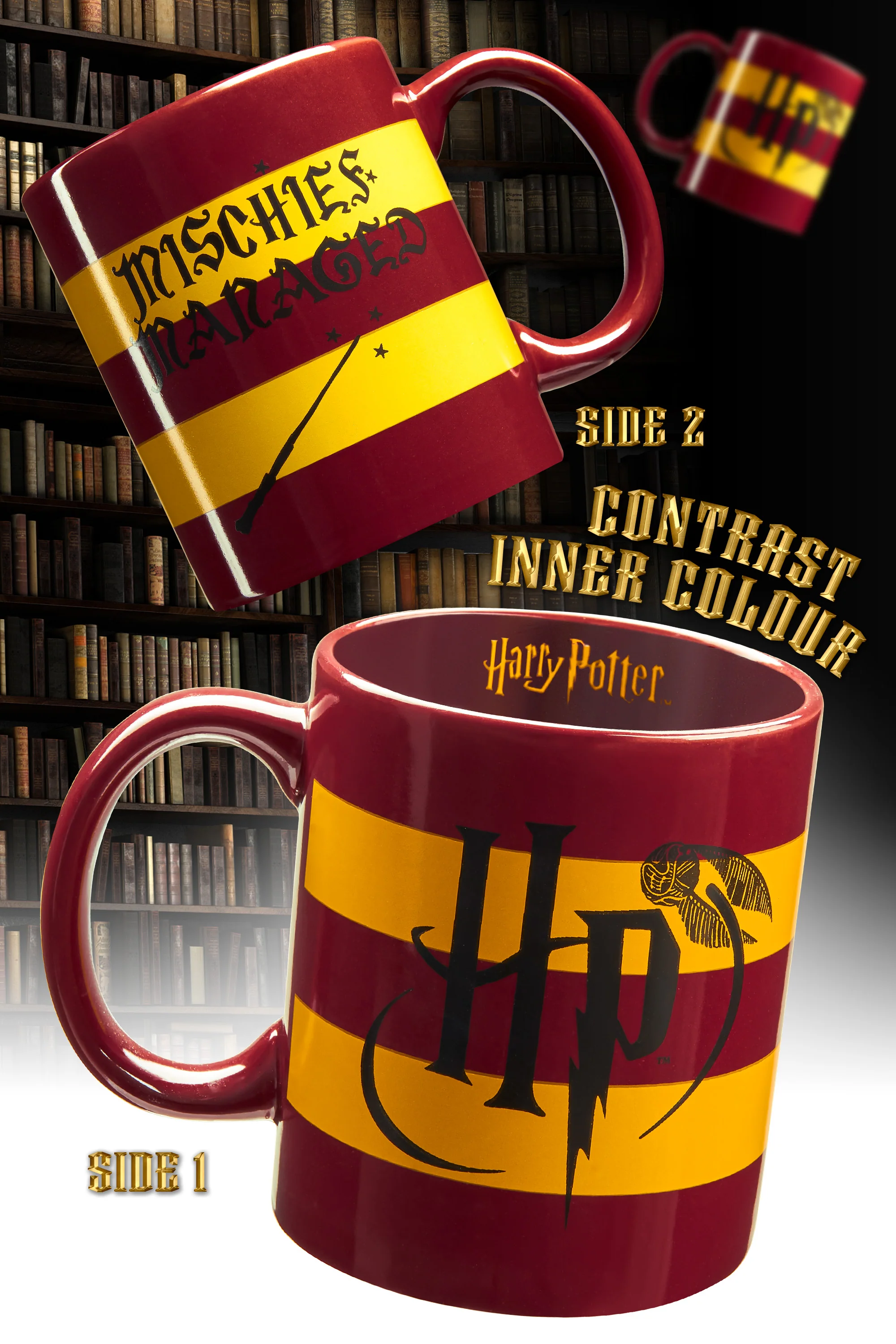 Harry Potter Mug and Socks Gift Set for Women Teenagers Hogwarts Calf Socks Ceramic Mug, Secret Santa Gifts for Women (Yellow Mug & Socks, Mug: 325ml, Socks: 4/7 UK) - Image 5