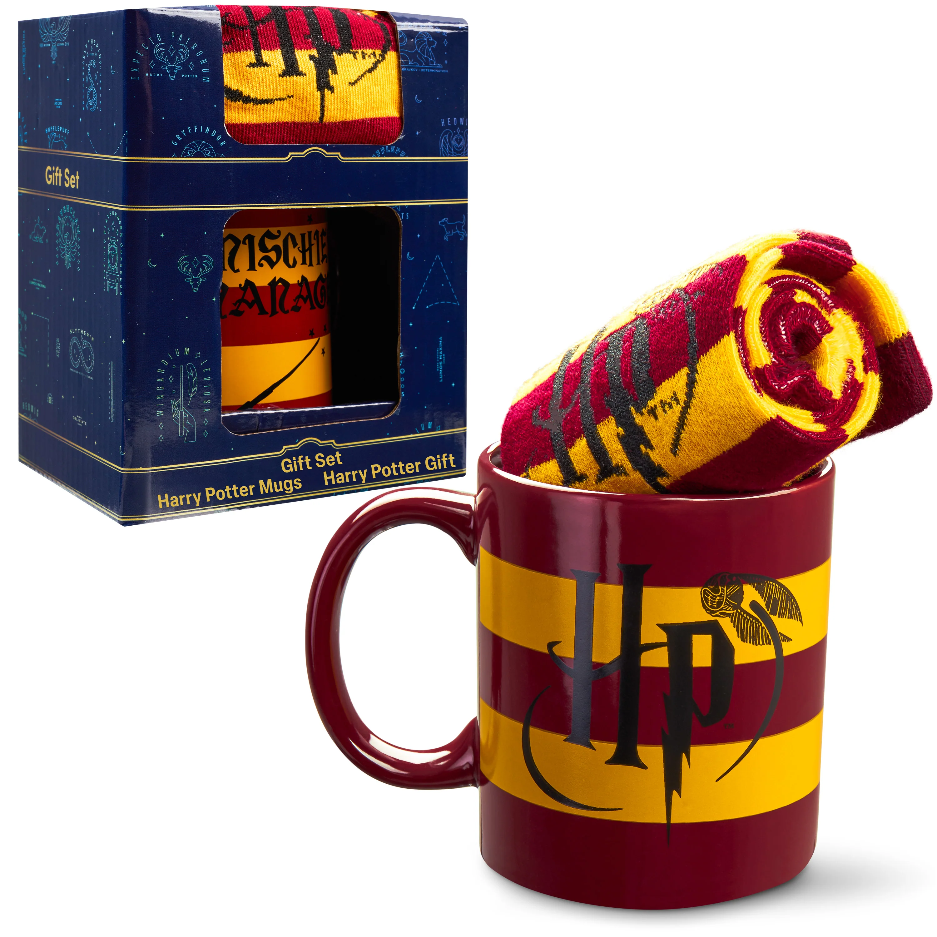 Harry Potter Mug & Socks Gift Set for Women & Teens Hogwarts Calf Socks