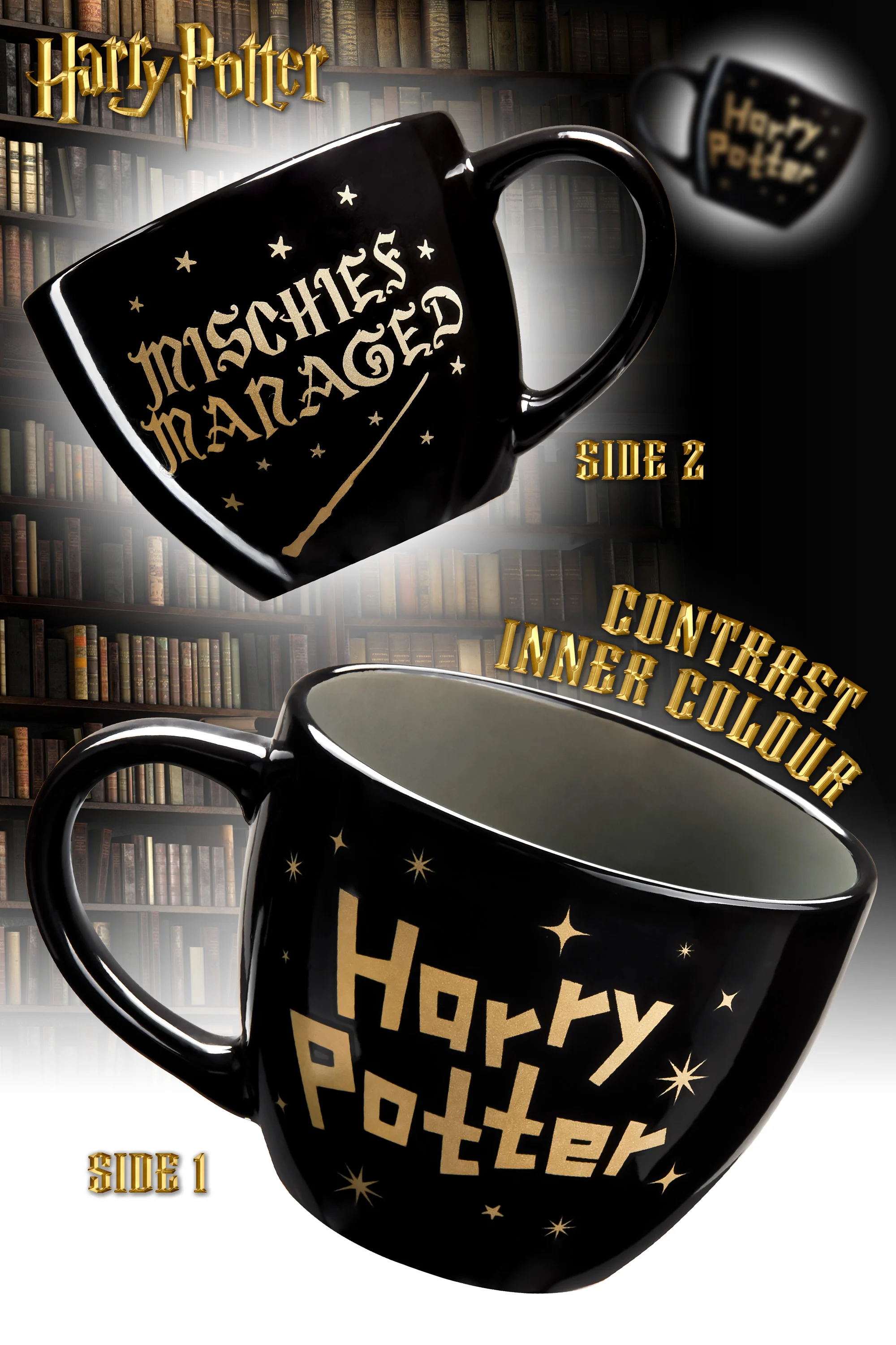 Harry Potter Mug & Socks Gift Set for Women & Teens UK Hogwarts Calf Socks Ceramic Mug - Image 5
