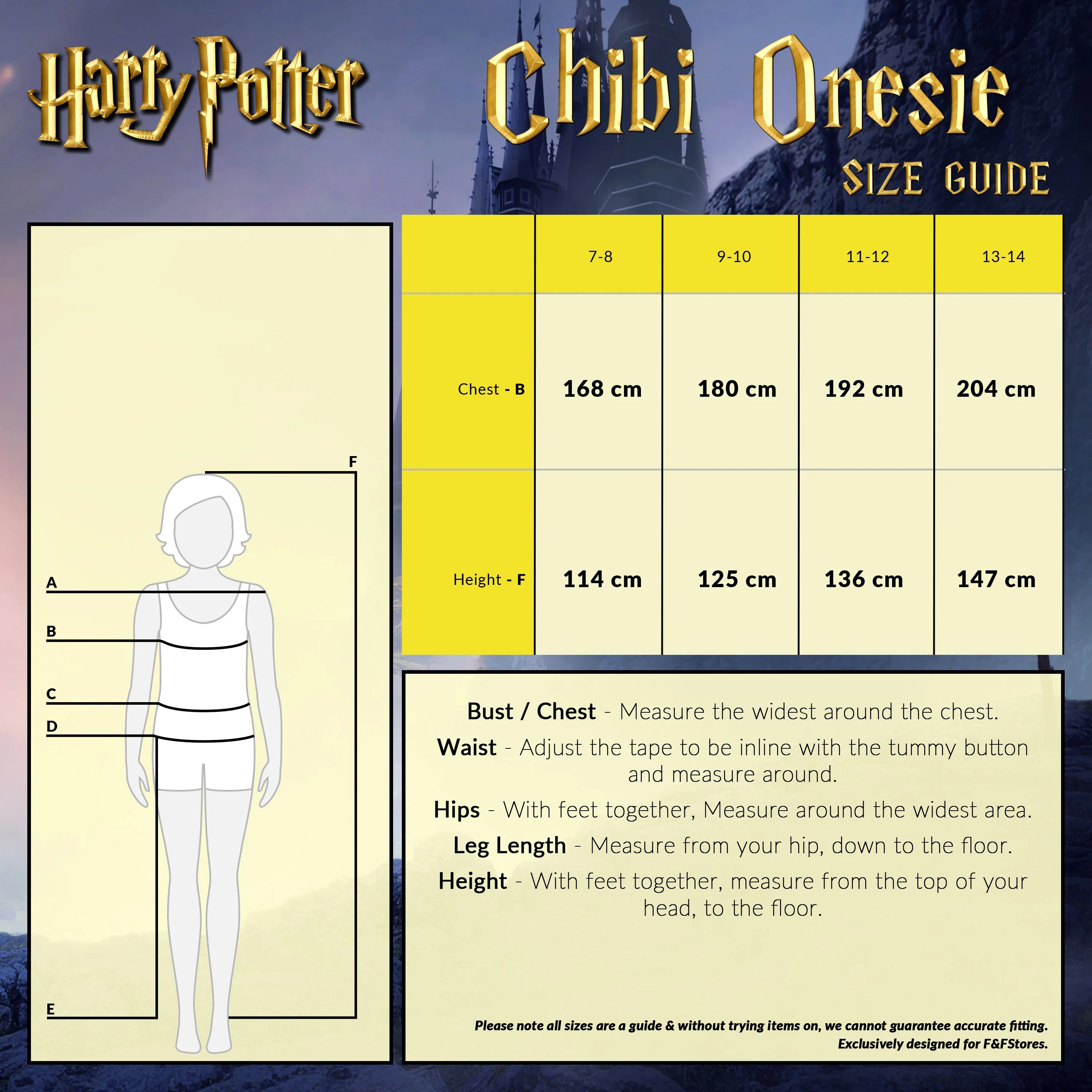 Harry Potter Onesie, All Over Printed Pyjamas for Girls and Boys - Image 7