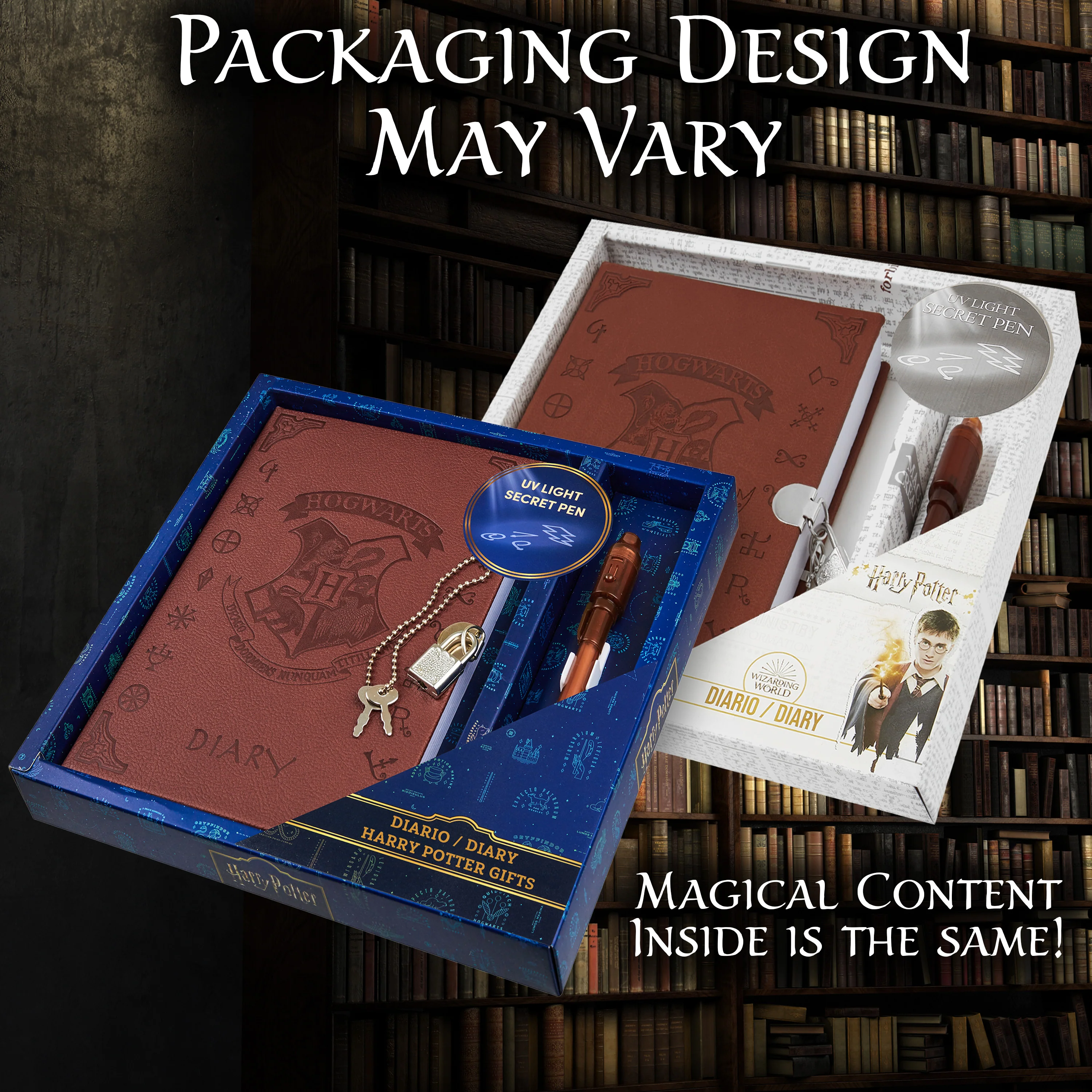 Harry Potter Secret Diary Stationery With Lockable Journal Notebook And Invisible Ink Magic Pen | Fun Stationery Set Gifts For Girls Or Boys - Image 2