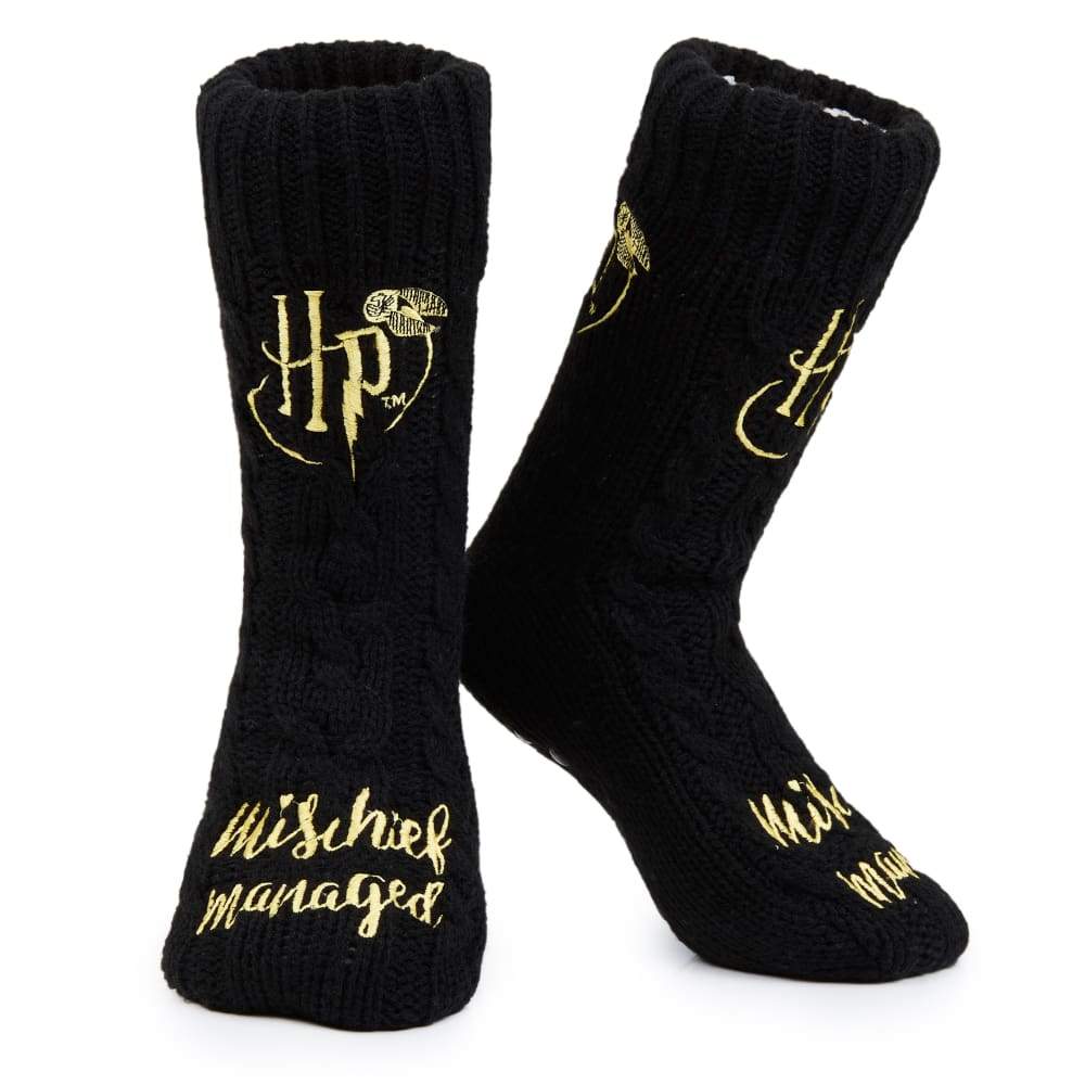 Harry Potter Slipper Socks, Women Knitted Fluffy Socks, Xmas Stocking Fillers