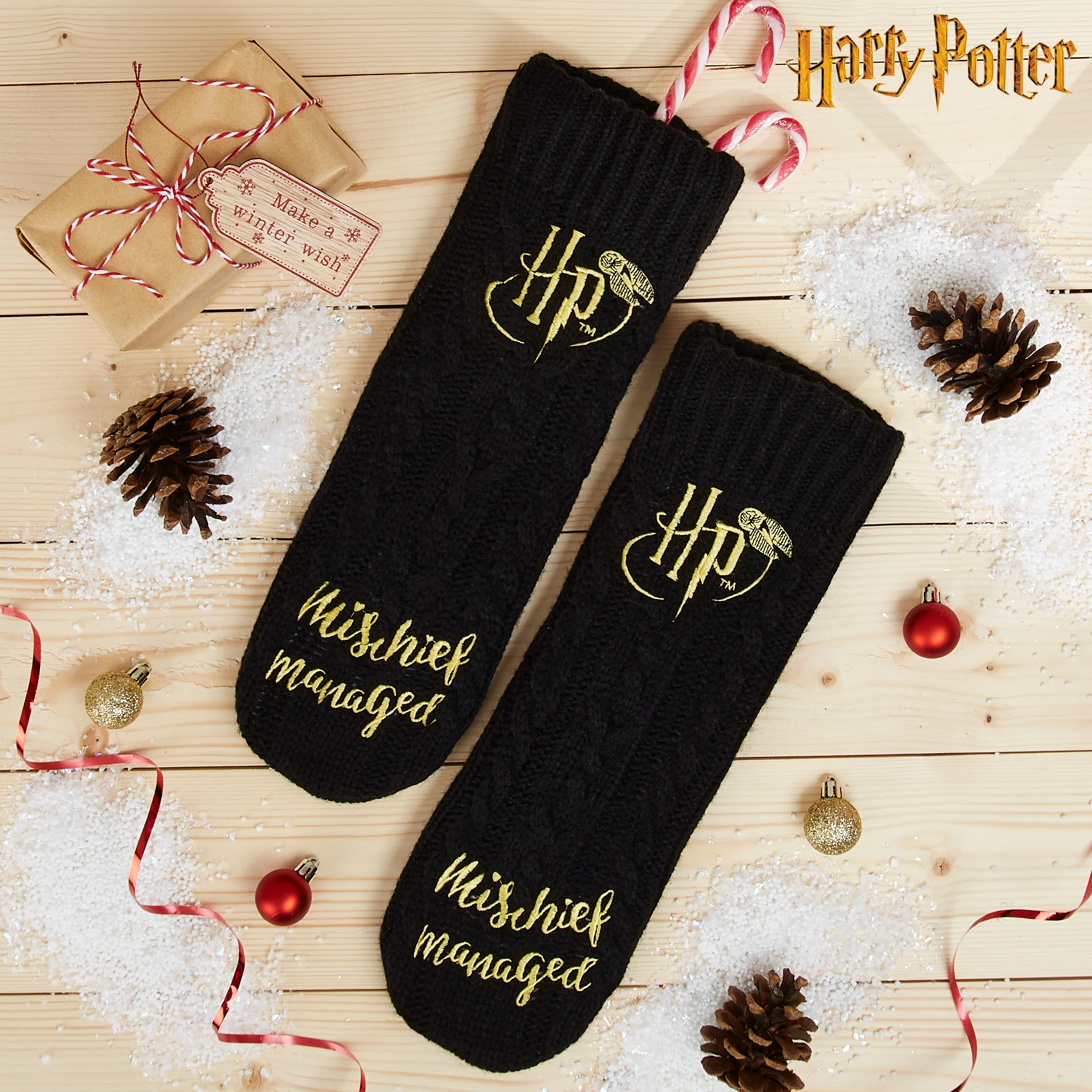 Harry Potter Slipper Socks, Women Knitted Fluffy Socks, Xmas Stocking Fillers - Image 2
