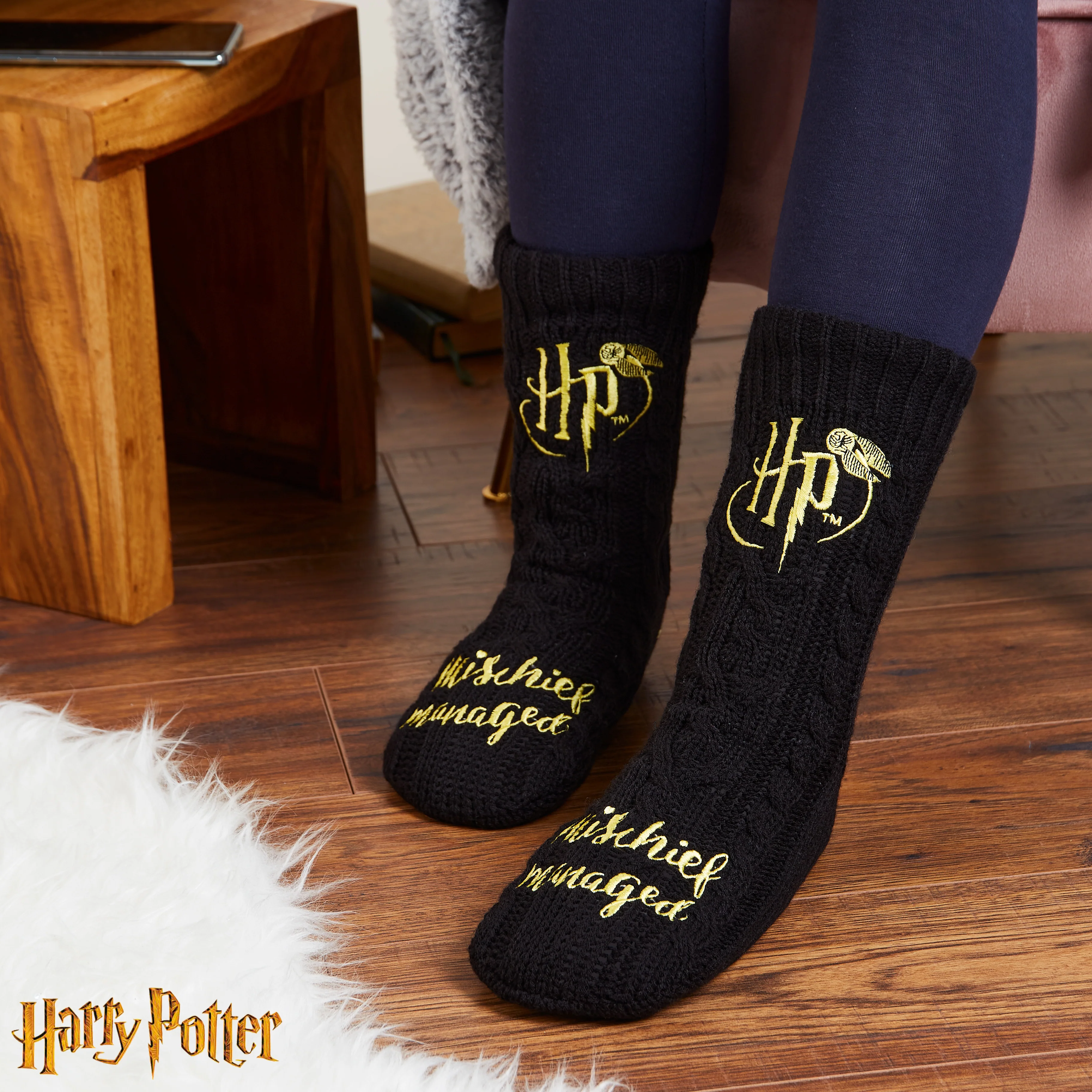 Harry Potter Slipper Socks, Women Knitted Fluffy Socks, Xmas Stocking Fillers - Image 5