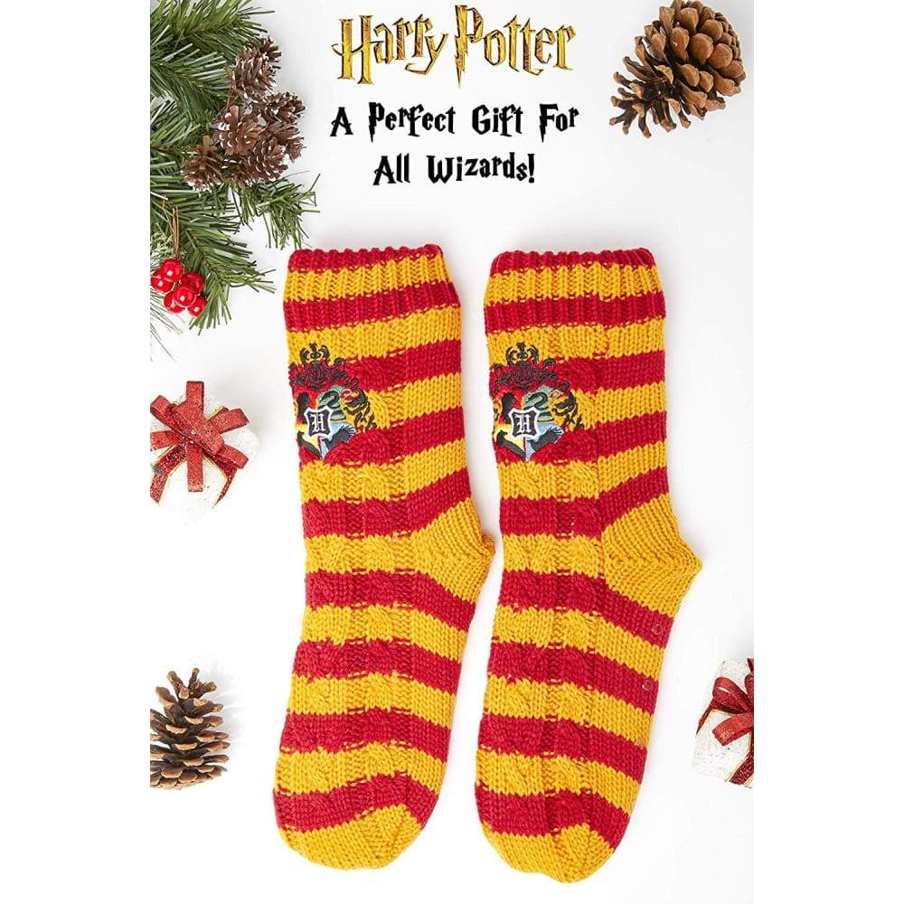 Harry Potter Slipper Socks, Women Knitted Fluffy Socks, Xmas Stocking Fillers - Image 3