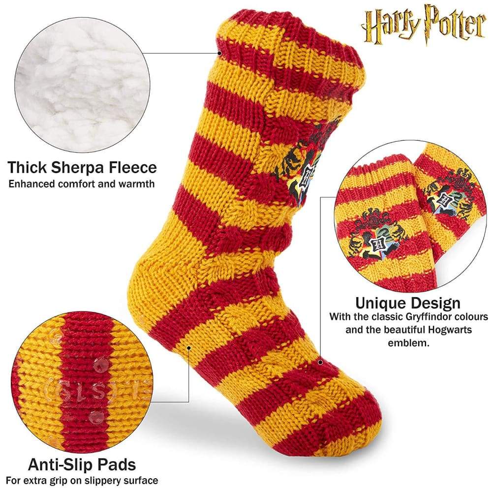 Harry Potter Slipper Socks, Women Knitted Fluffy Socks, Xmas Stocking Fillers - Image 4