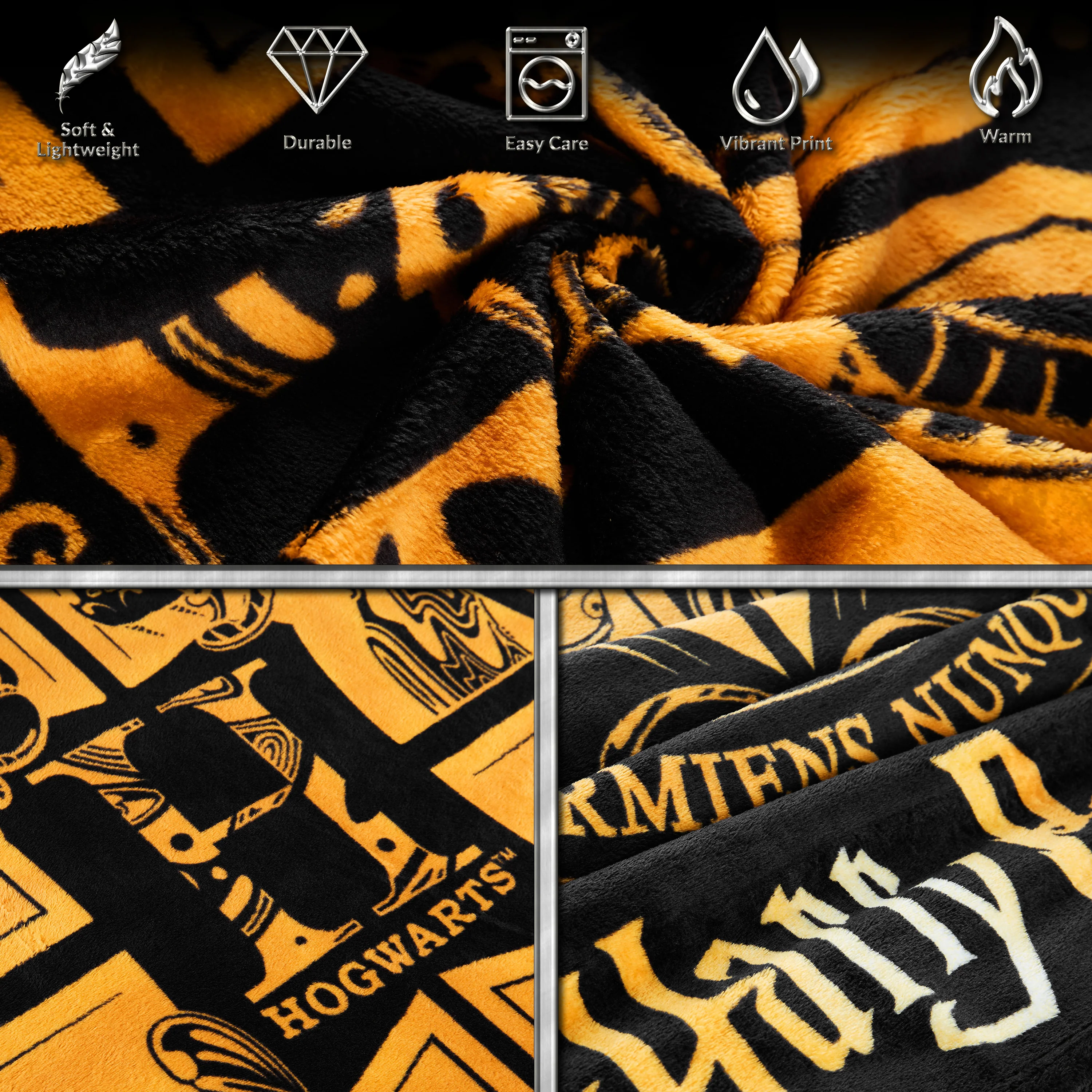 Harry Potter Throw Blanket, Hogwarts Fleece Blanket - Image 5
