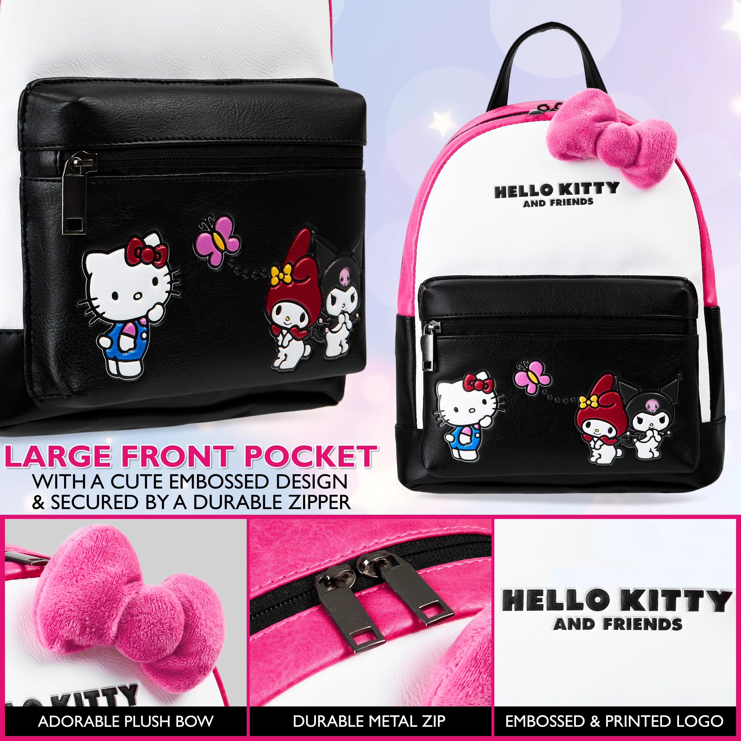 Hello Kitty Backpack for Women Teenagers Girls Fashion Mini Daypack Double Strap - Image 4