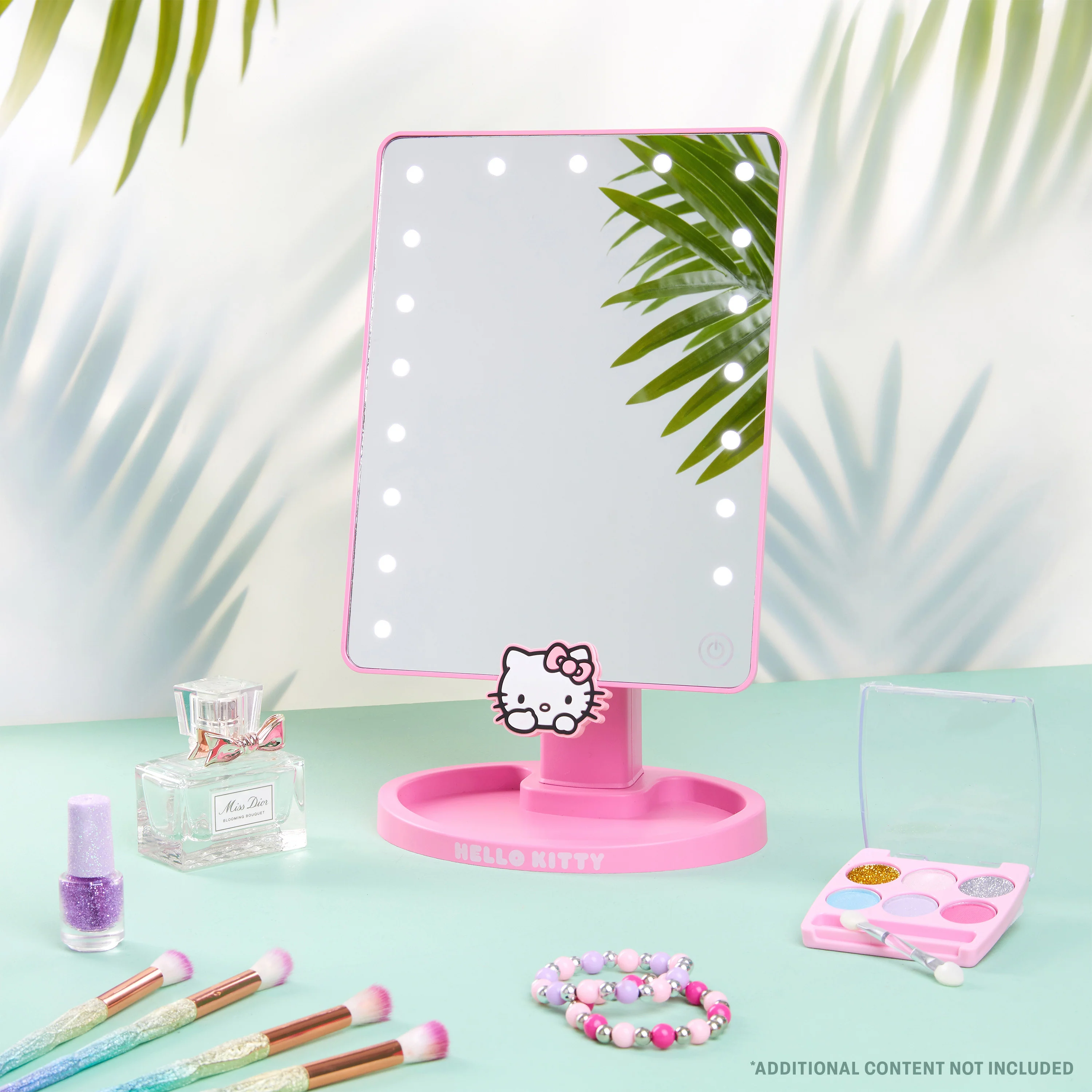 Hello Kitty LED Table Mirror with Trinket Tray, Bedroom Travel - Gifts for Her - Image 2