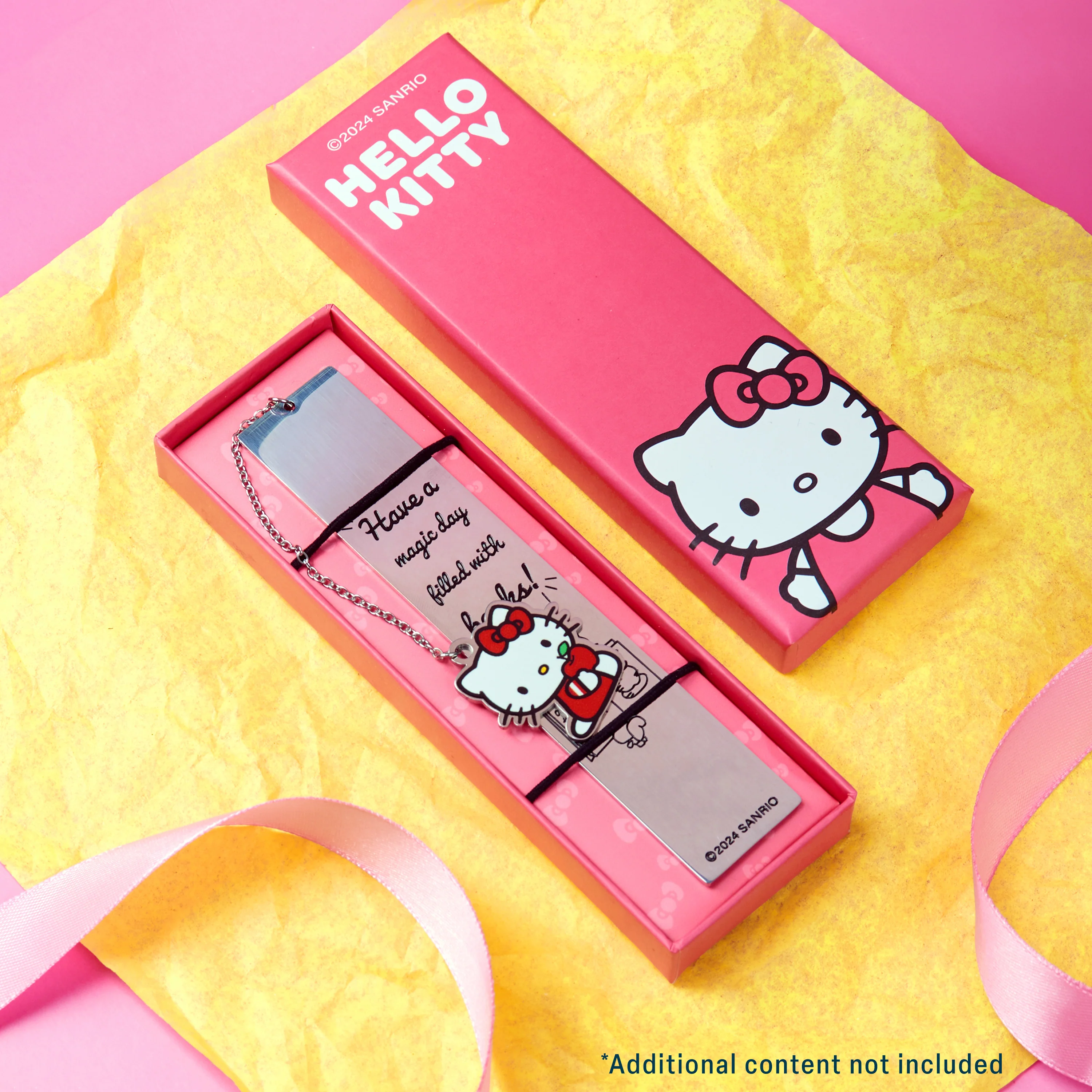 Hello Kitty Metal Bookmark with Hanging Charm, School University Reading Gifts - Image 2