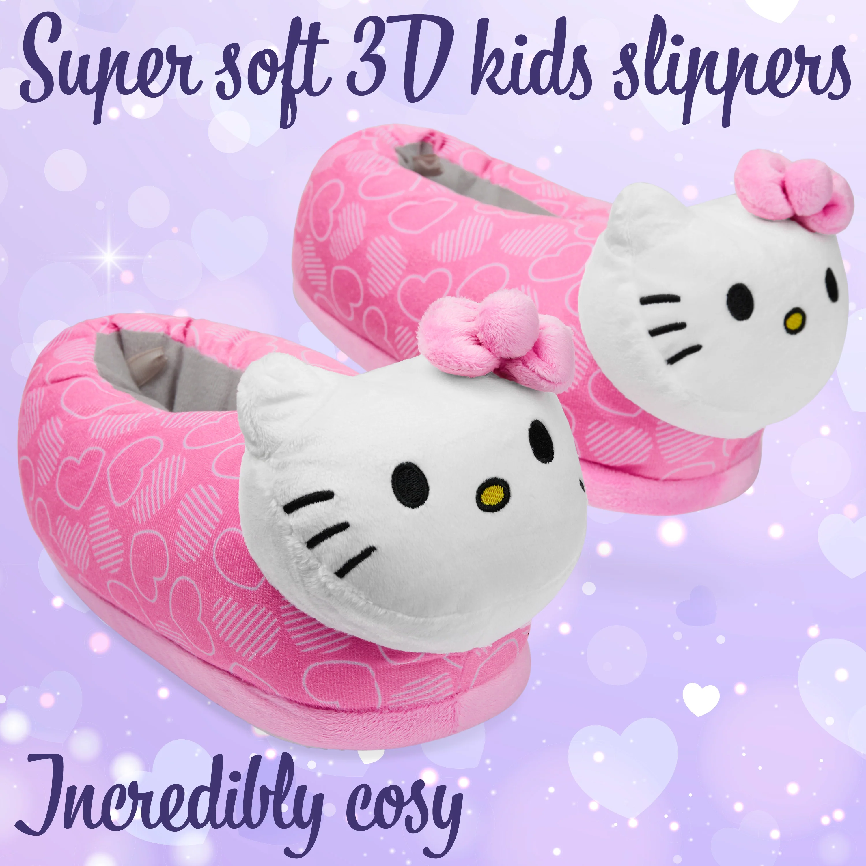 Hello Kitty Slippers for Girls & Teenagers Kawaii 3D Kids Slippers Plush - Image 5