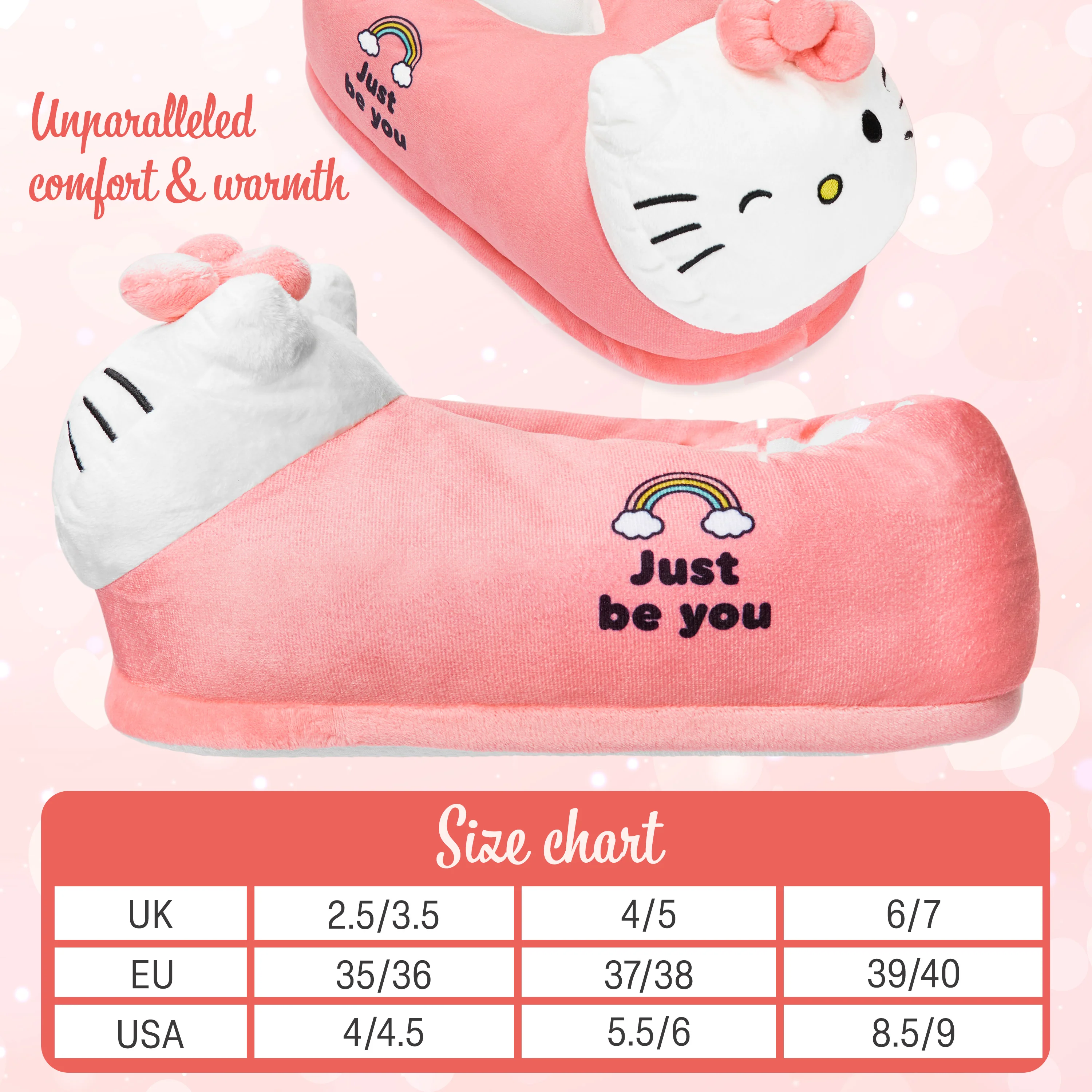 Hello Kitty Womens 3D Slippers, Cosy Indoor House Shoes Non Slip Loungewear - Gifts for Her - Image 6
