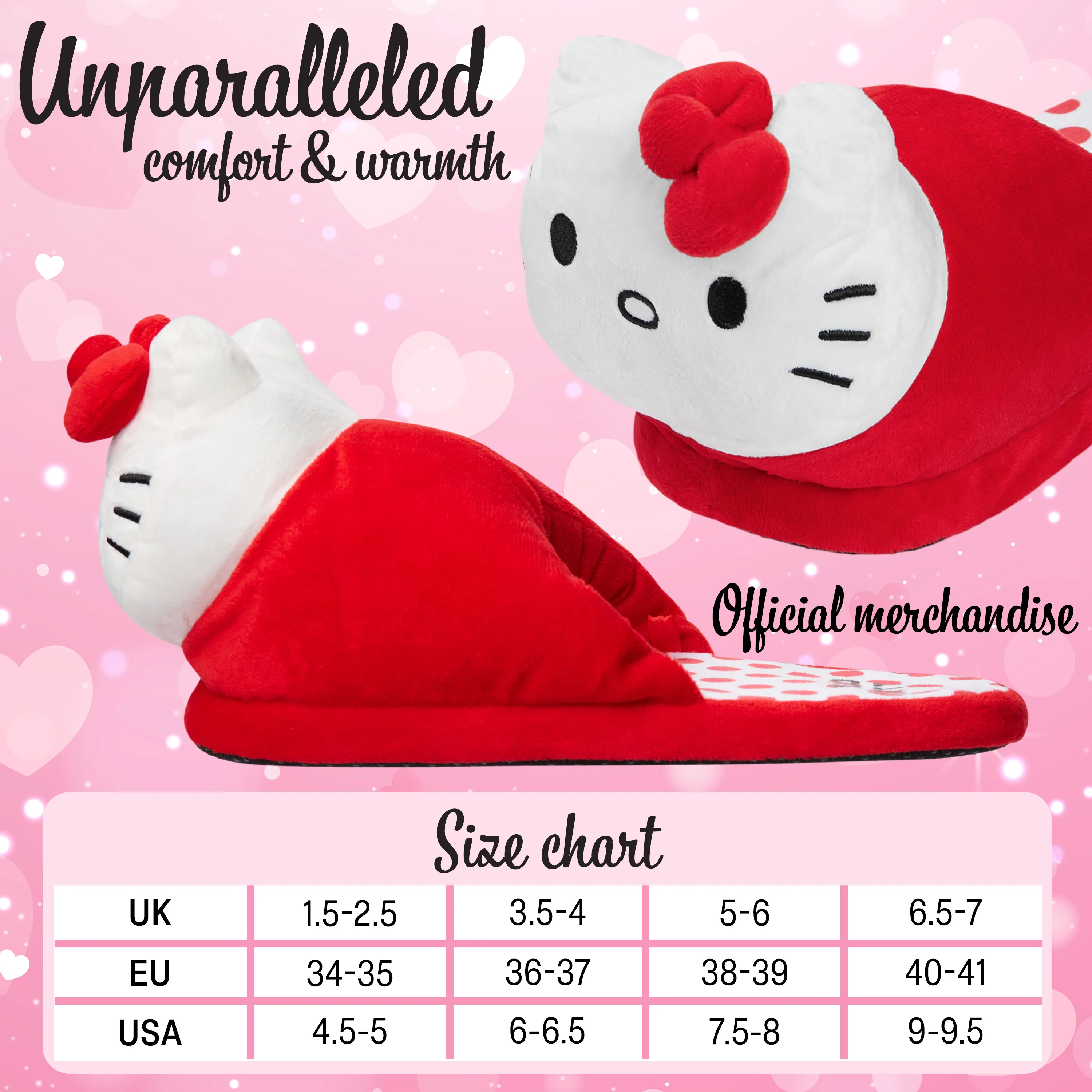 Hello Kitty Womens 3D Slippers, Cosy Indoor House Shoes Non Slip Loungewear - Gifts for Her - Image 6