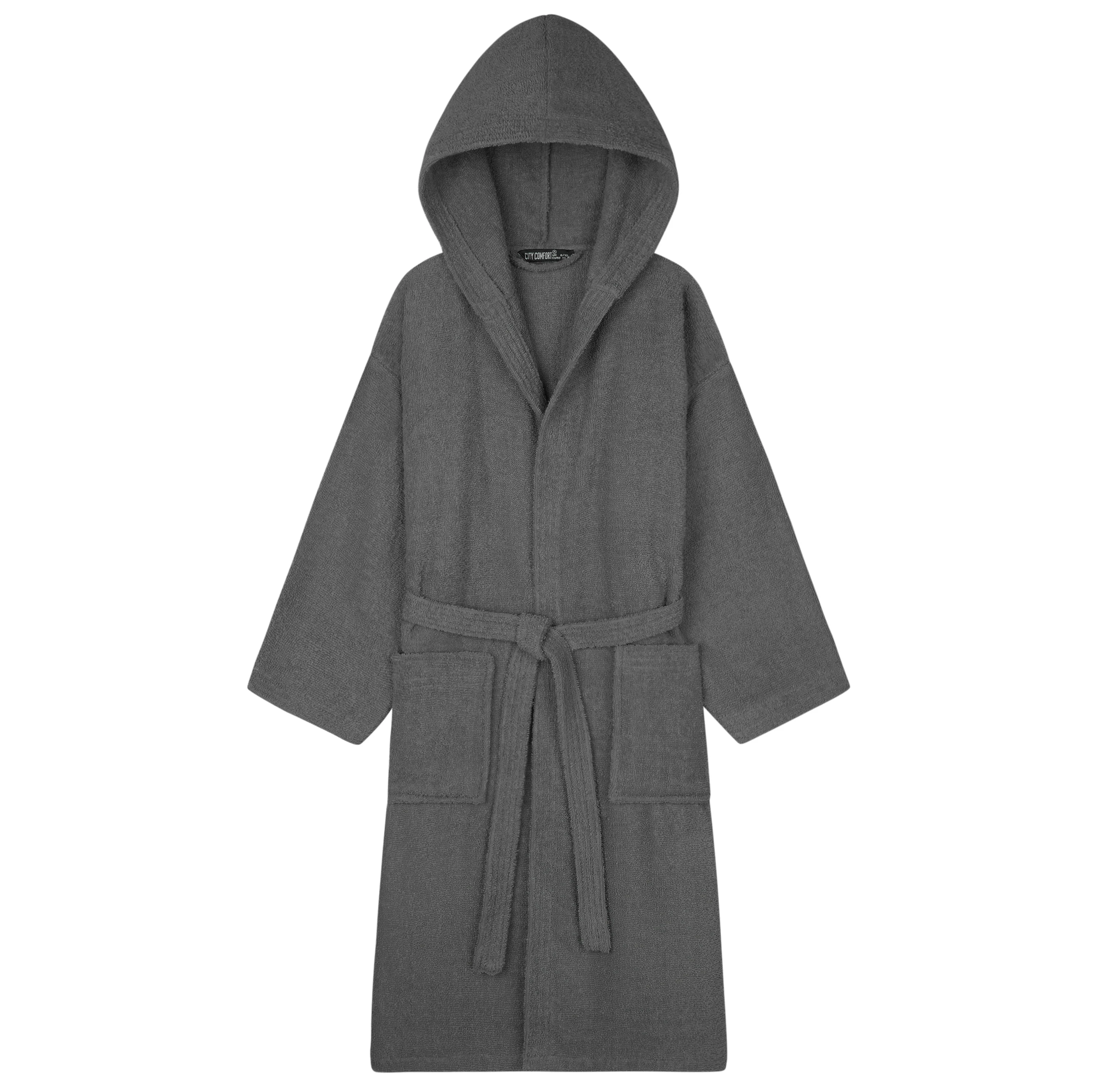 Hooded Bath Robes for Women - Absorbent Cotton Terry Towelling Bathrobe - Image 7