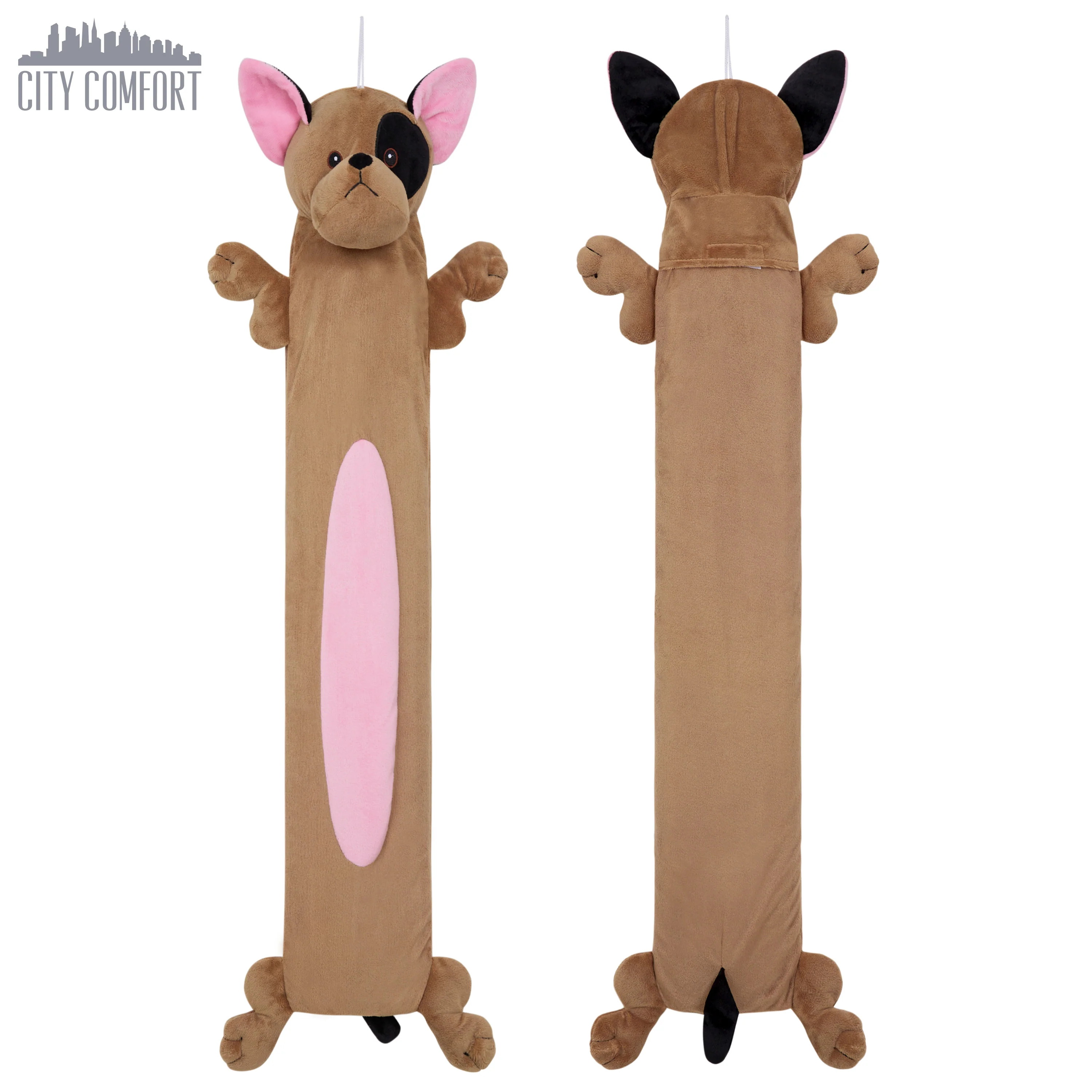 Hot Water Bottle with Animal Fleece Cover - French Bulldog Long - Image 3