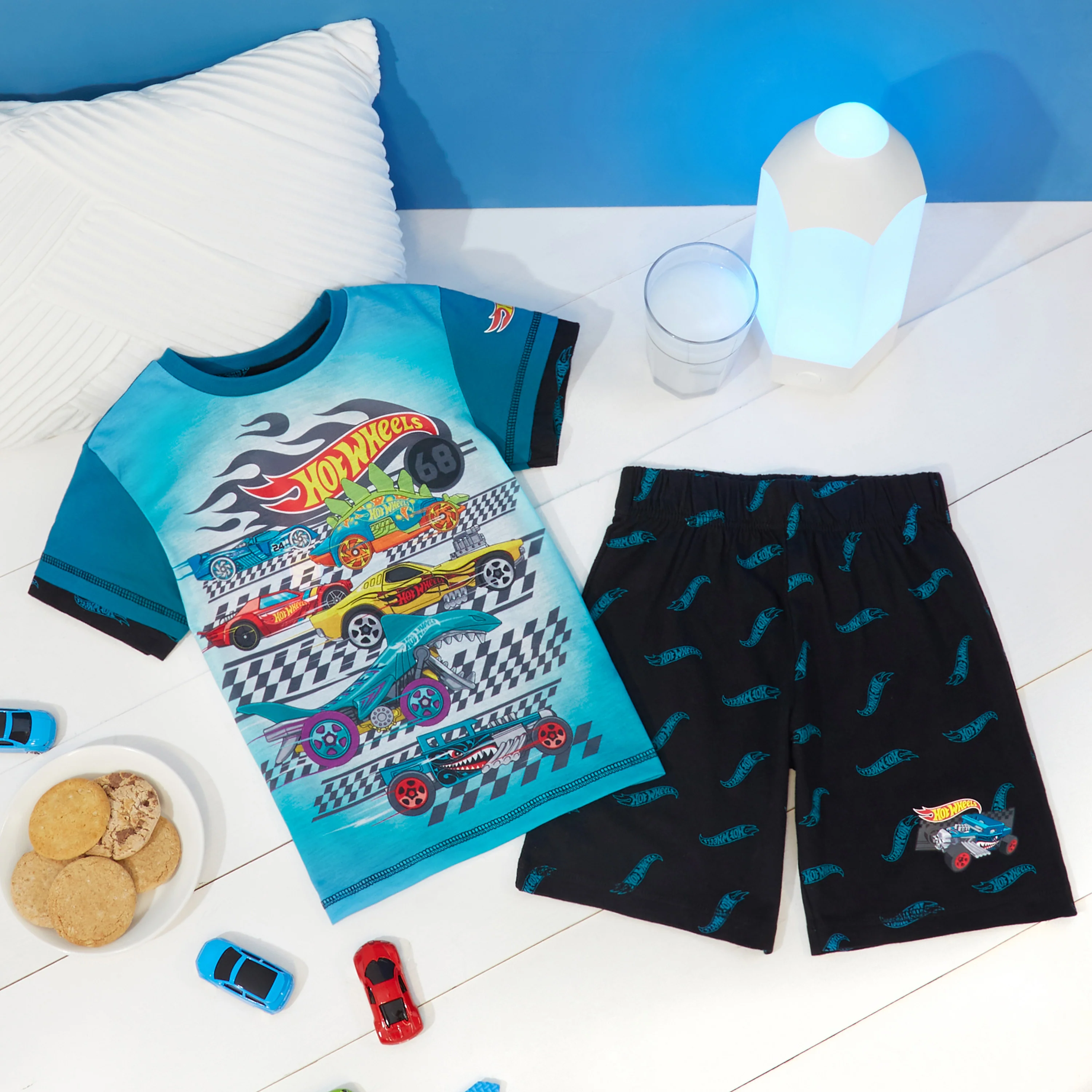 Hot Wheels Boys Pyjamas - Short Pyjamas for Kids - Image 3
