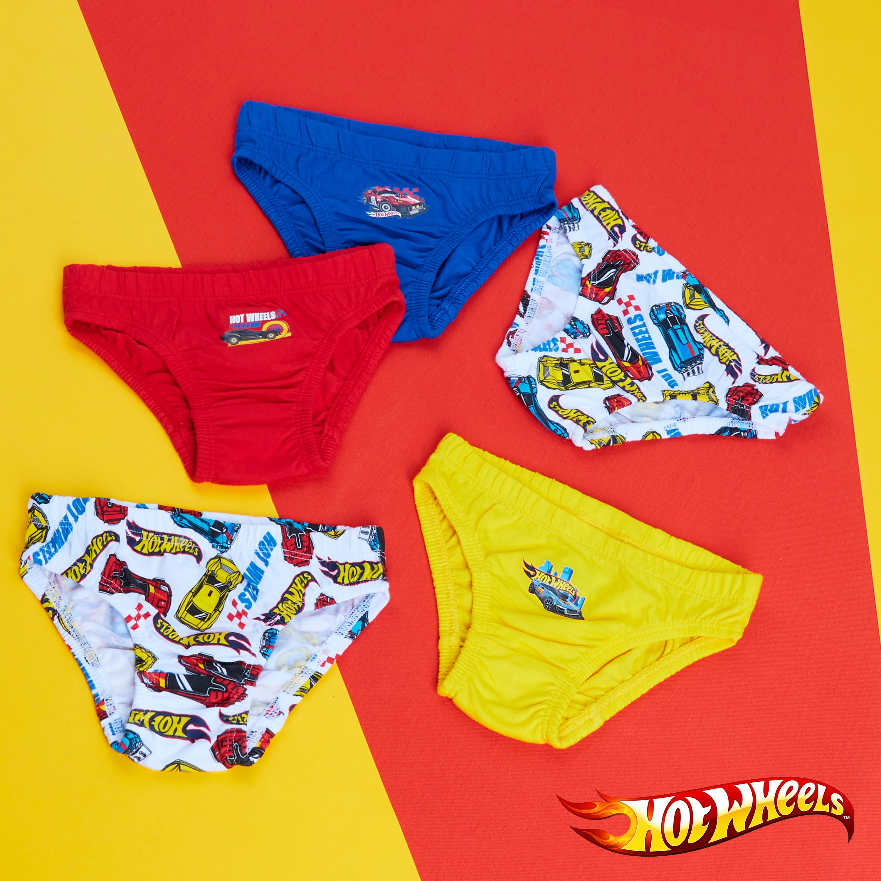 Hot Wheels Boys Underwear Briefs - Pack of 5 - Image 2